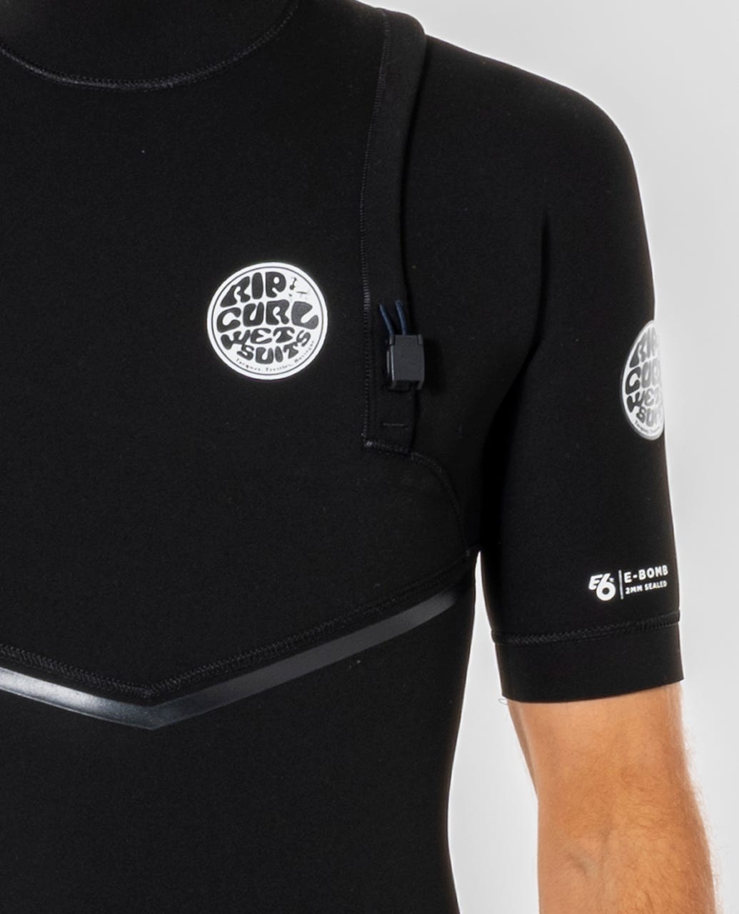 Rip Curl E-Bomb Zip Free 2mm SS Springsuit 0090-Black M-Tall