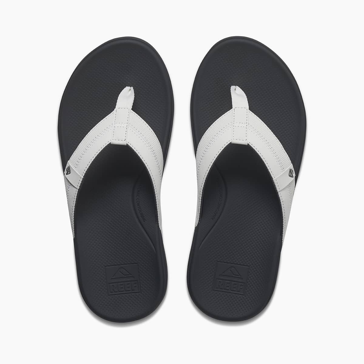 Reef Cushion Phantom 2.0 Mens Sandal White-Charcoal 8