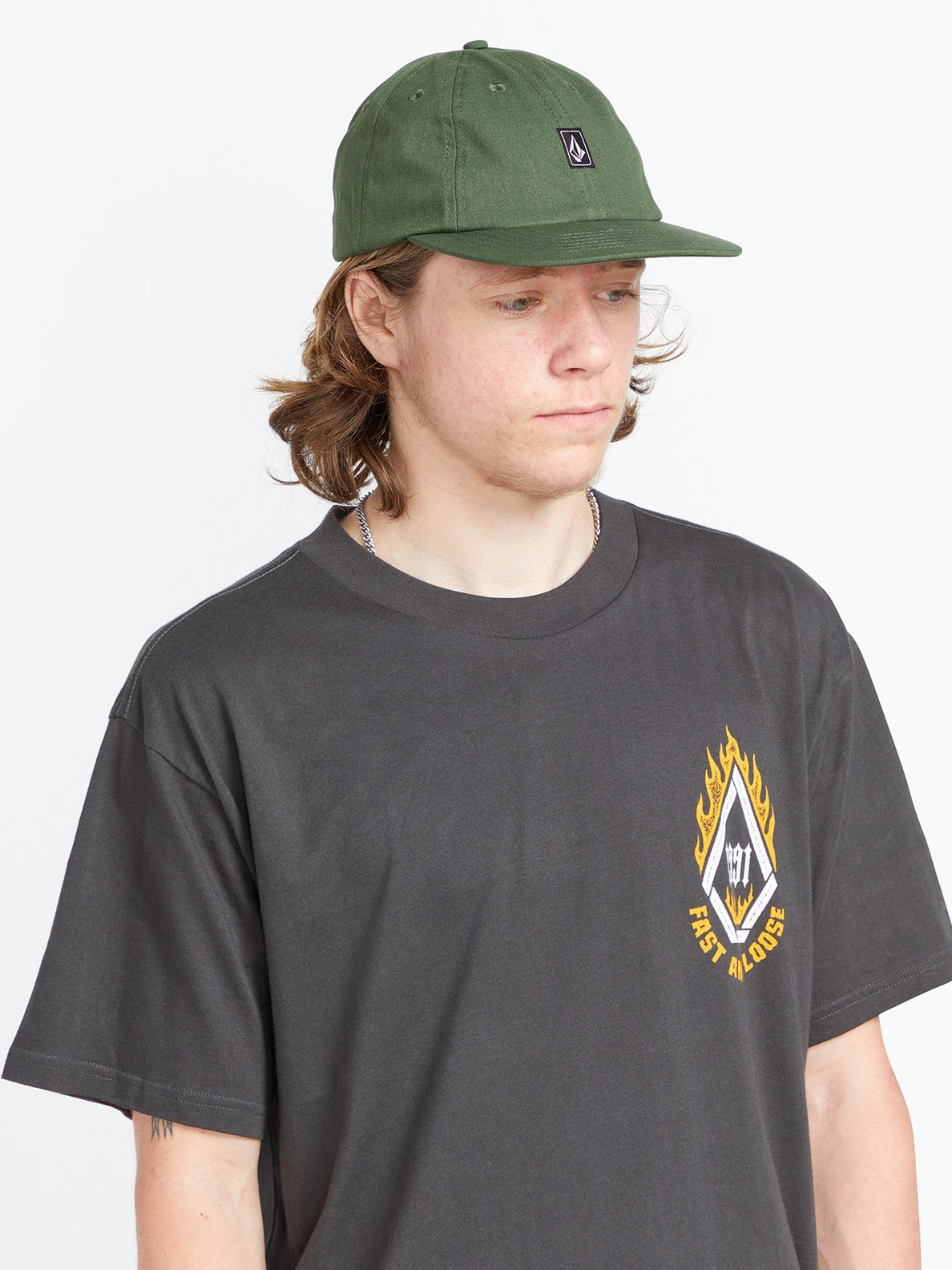 VOLCOM RAMP STONE ADJ HAT FIR-FIR GREEN O/S