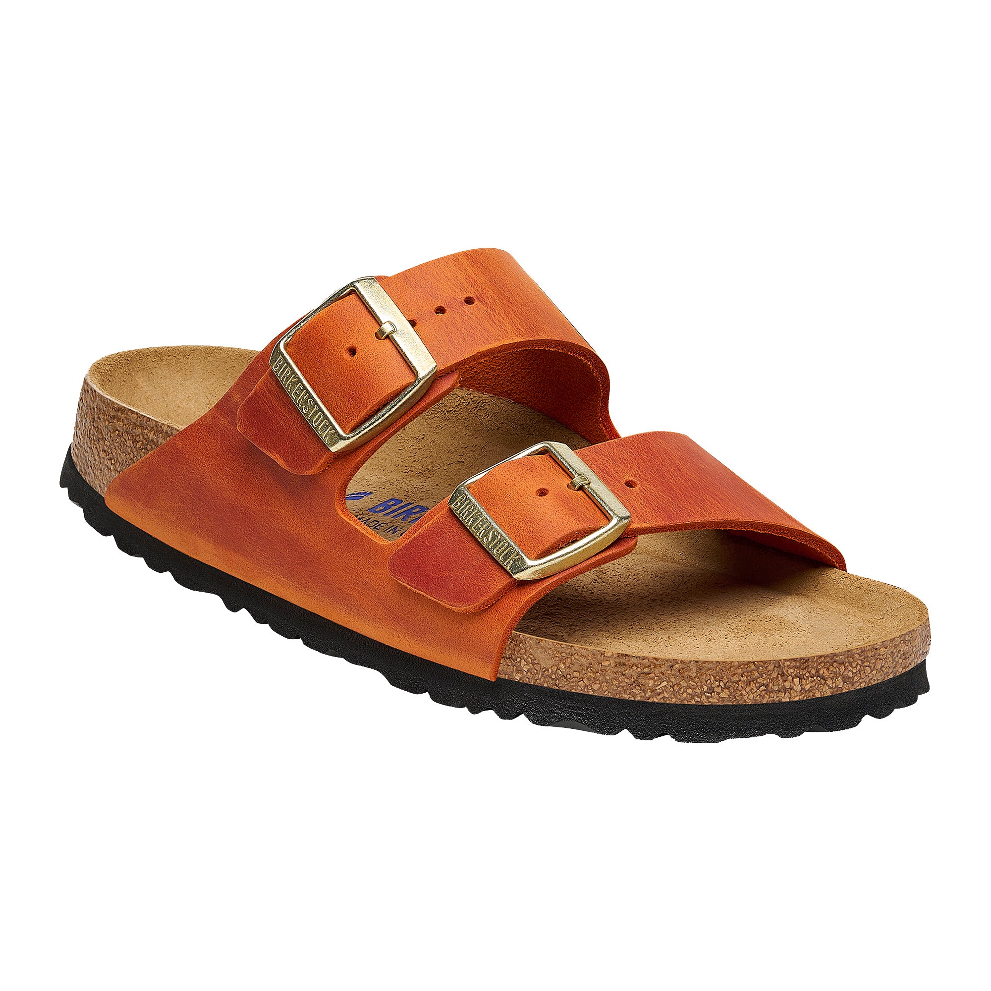 Birkenstock Arizona Womens Sandal Oiled Leather-Burnt Orange 5