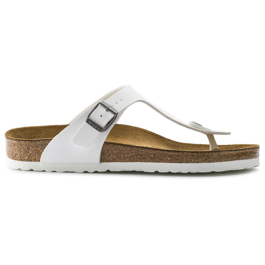Birkenstock Gizeh Womens Sandal Birko-Flor-White 8