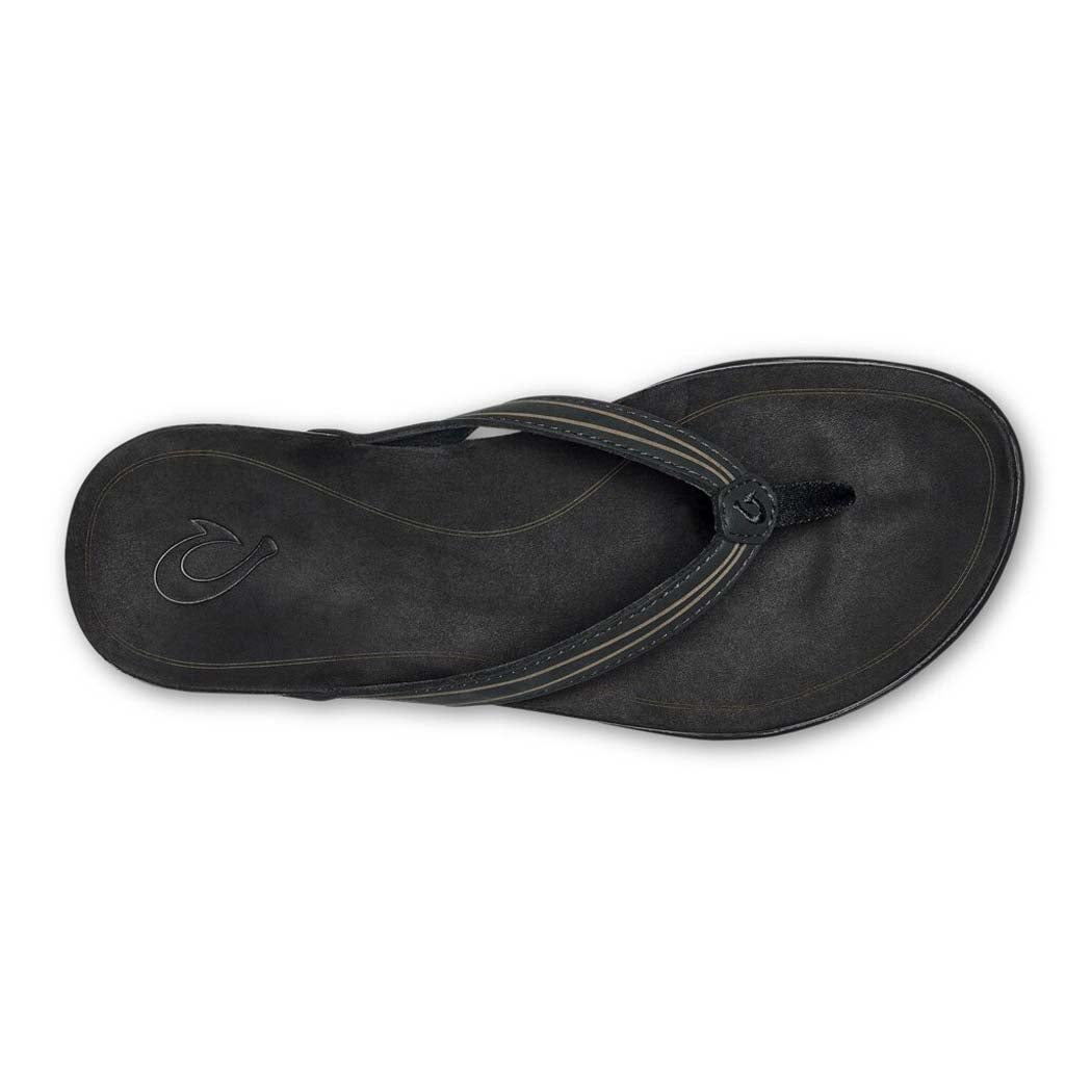 Olukai Aukai Womens Sandal 4040-Black-Black 9
