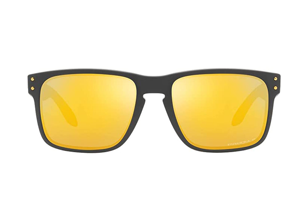 Oakley Holbrook Polarized Sunglasses MatteCarbon Prizm24K Square