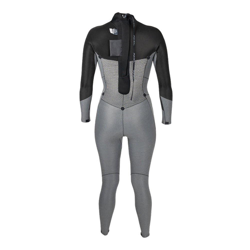 Xcel Axis X 3/2mm Back-Zip Womens Fullsuit GGL-Graphite-Glacier Blue 6