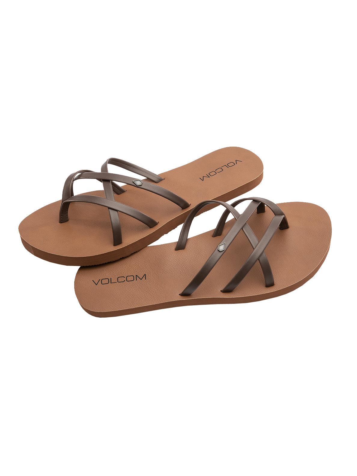 Volcom New School 2 Womens Sandal BRN23-Brown 7