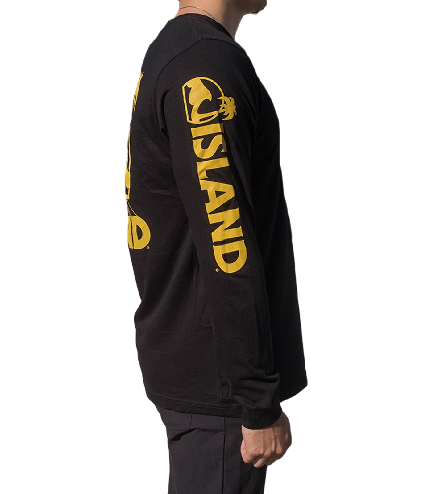 Island Water Sports Retro Board LS Tee Black/Gold S