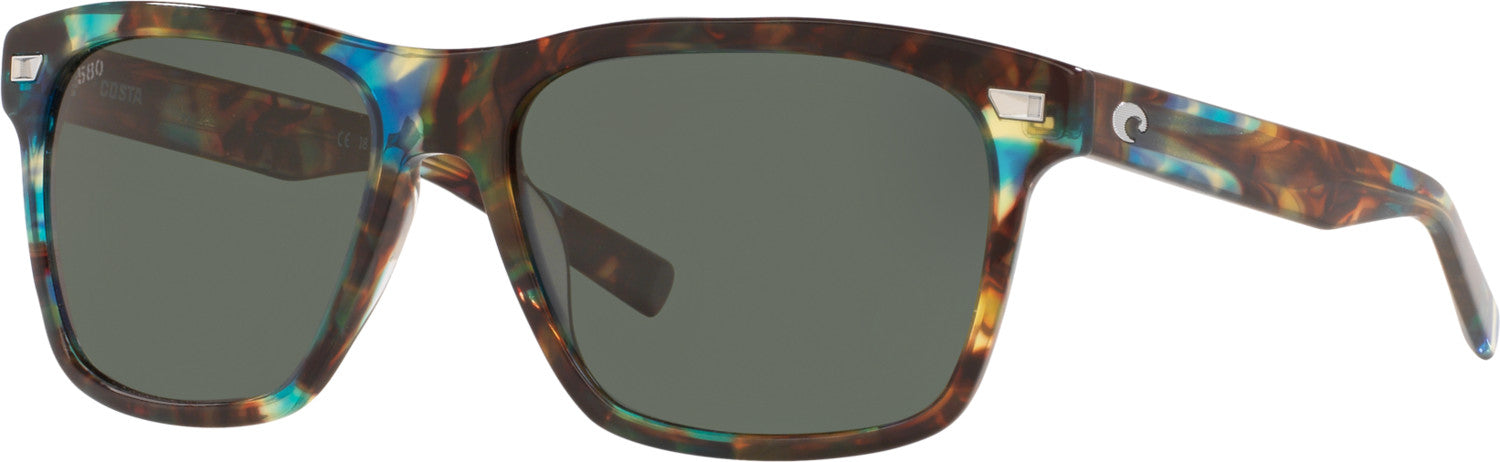Costa Del Mar Aransas Polarized Sunglasses ShinyOceanTortoise Gray 580G