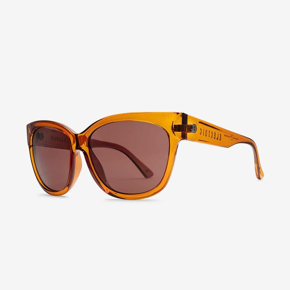 Electric Danger Cat Polarized Sunglasses Sunset Rose Oversized