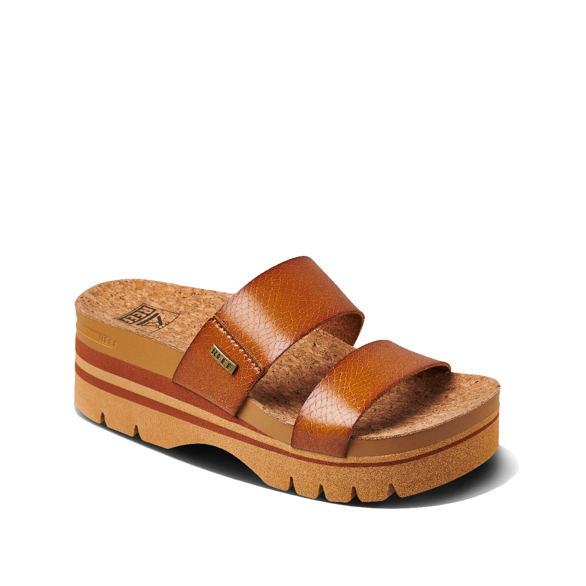 Reef Cushion Vista Higher Womens Sandal Cognac 8