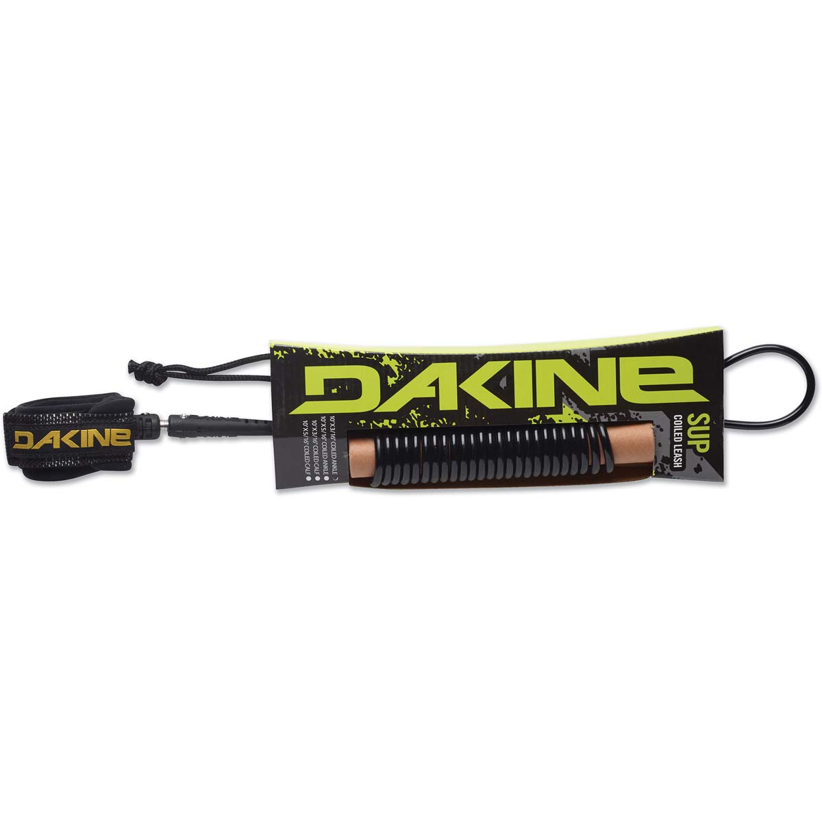 Dakine Coiled Ankle SUP Leash 001-Black 10ft0in x 1/4in