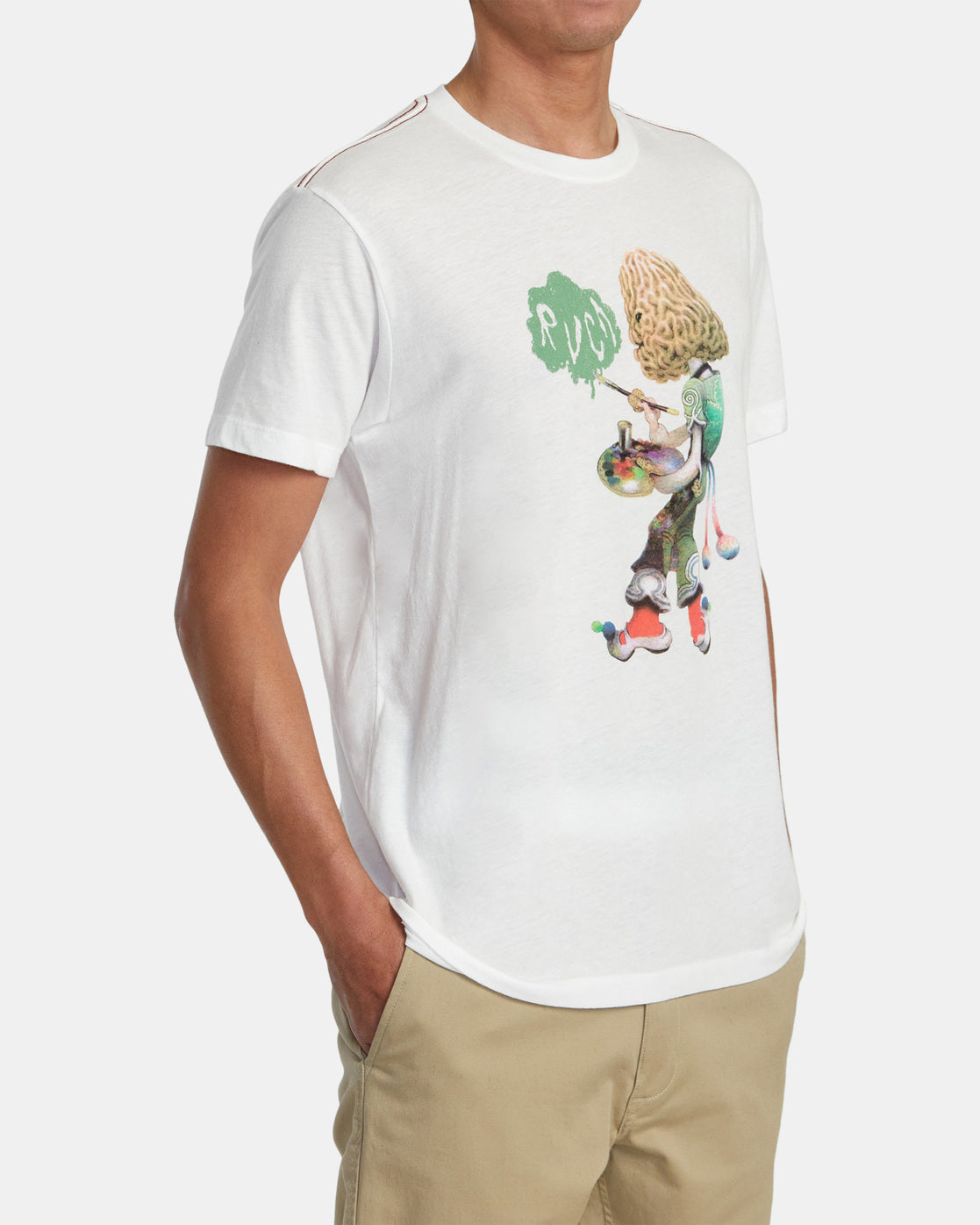 RVCA Gordon Painter Tee ANW-Antique White XL