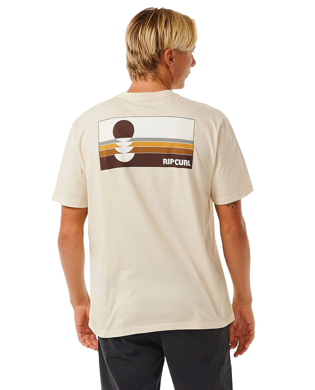 Rip Curl Surf Revival Peaking Tee 8861-VINTAGE WHITE M