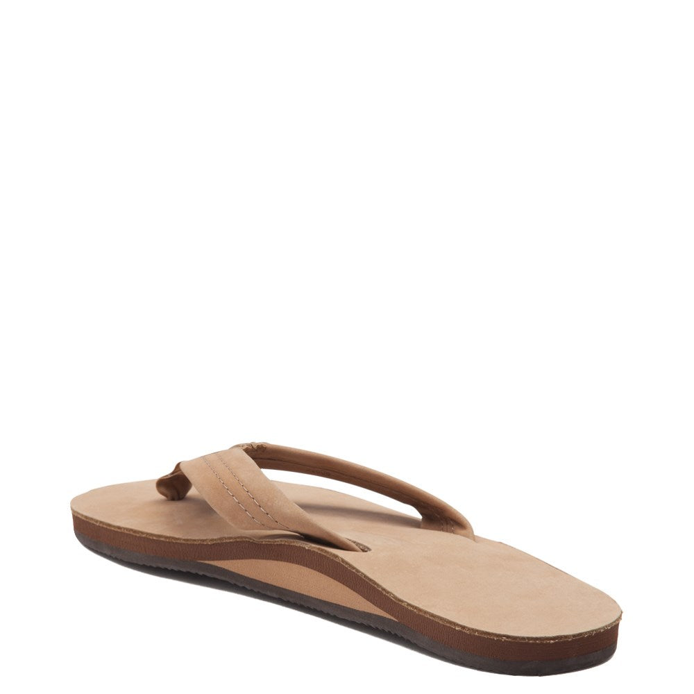 Rainbow Single Layer Leather Mens Sandal Sierra Brown L