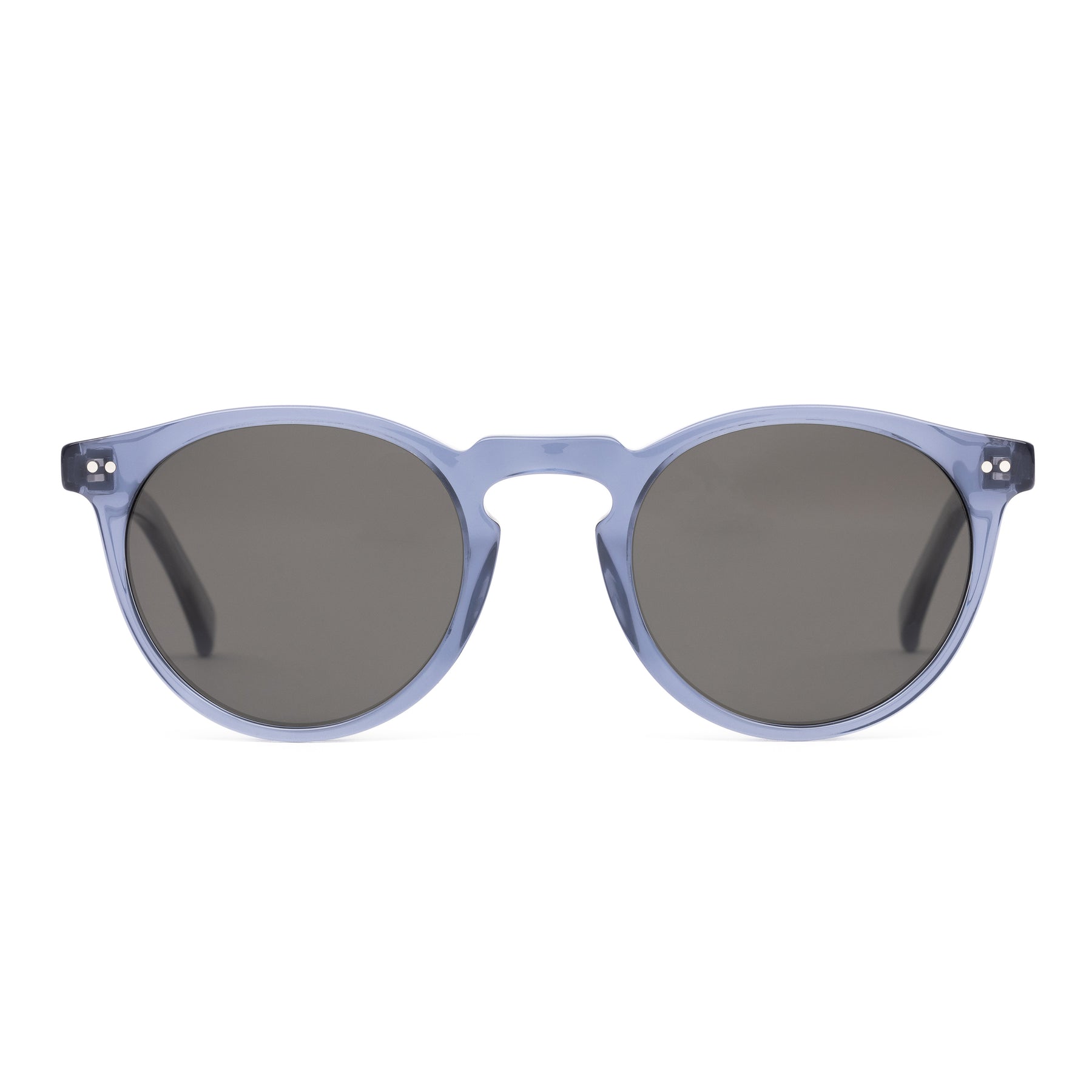 Otis Omar Eco Acetate Polarized Sunglasses CrystalWave NeutralGreyPolar Round