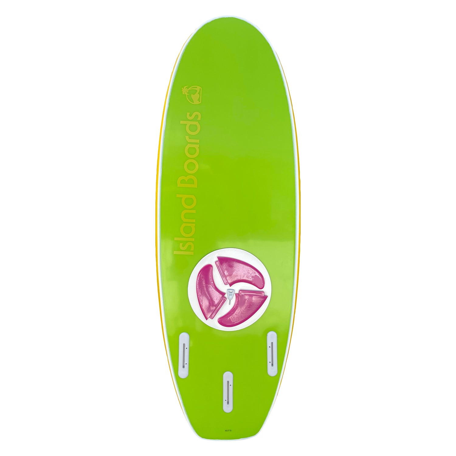 Island Water Sports Mini Surfboard Yellow 58in