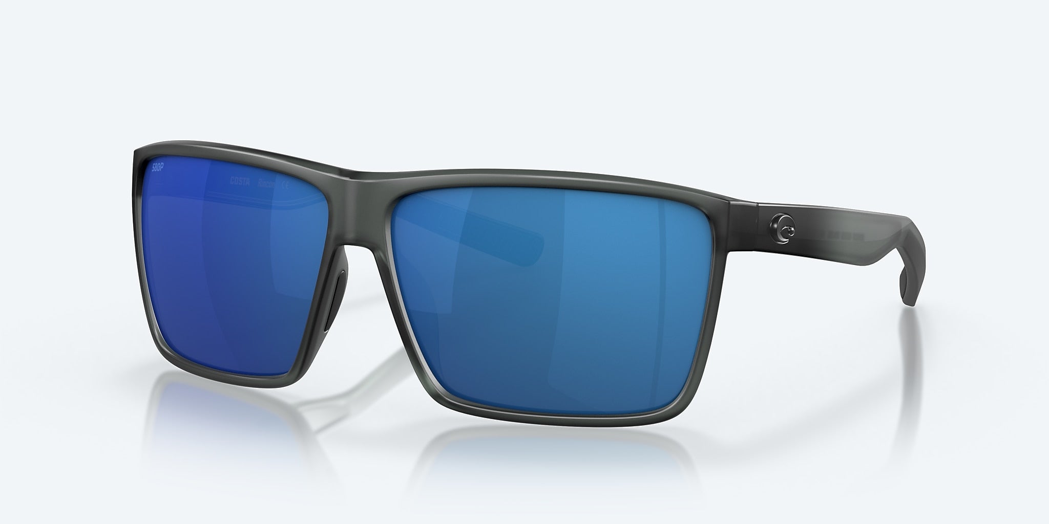 Costa Del Mar Rincon Sunglasses MatteSmokeCrystal BlueMirror 580P
