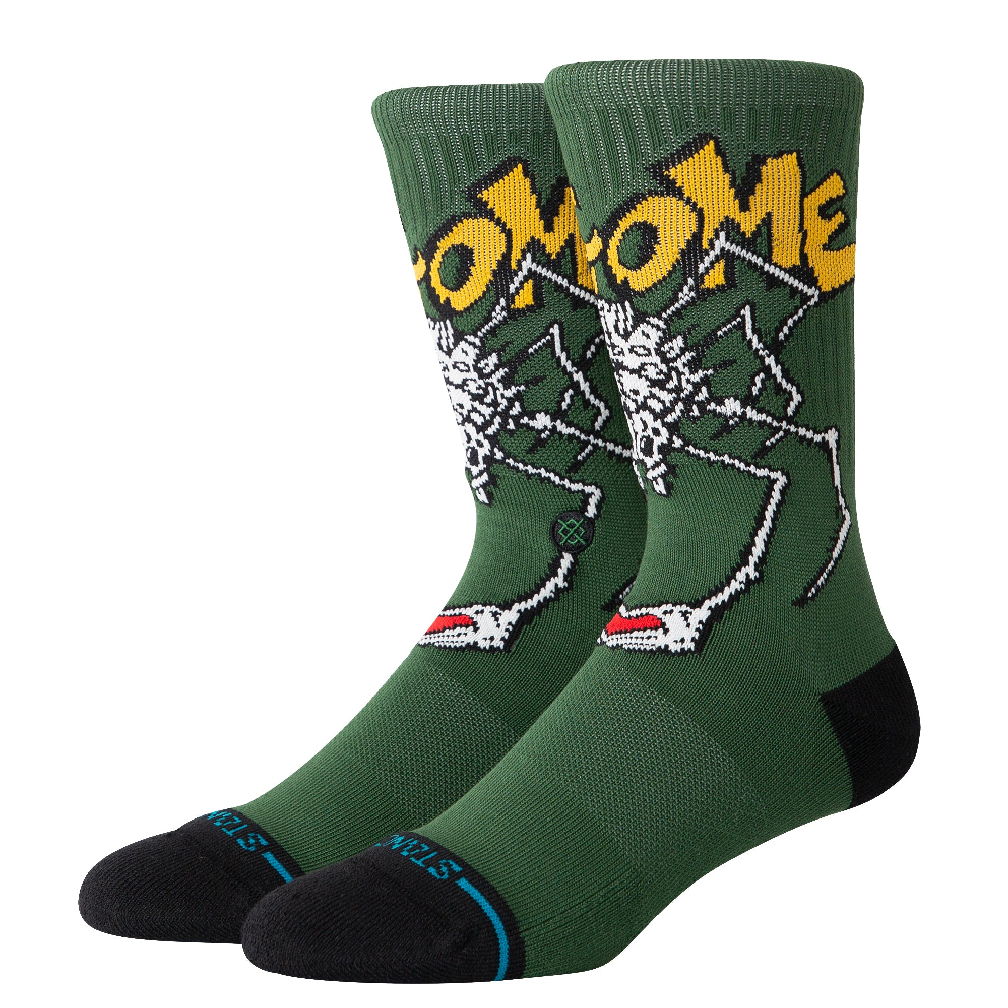 Stance Welcome Wilbur Crew Mens Socks Green L