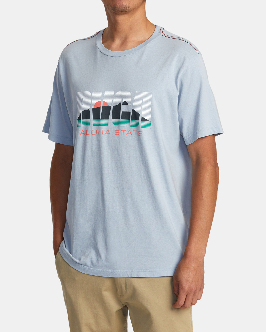 RVCA ALOHASTATE M TEES DJB-Deja Blue M