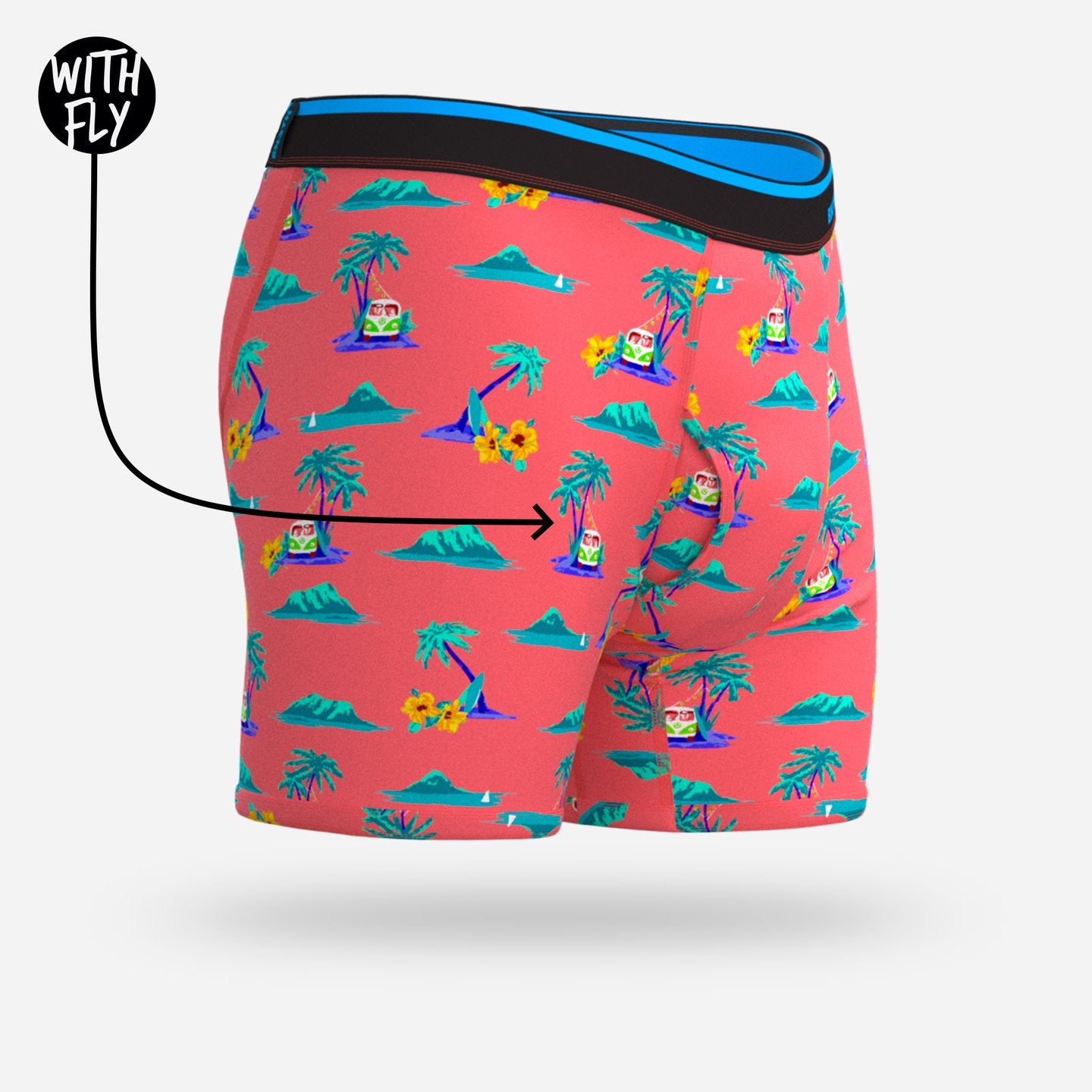 BN3TH Classic Printed Boxer Brief Aloha/Coral XL