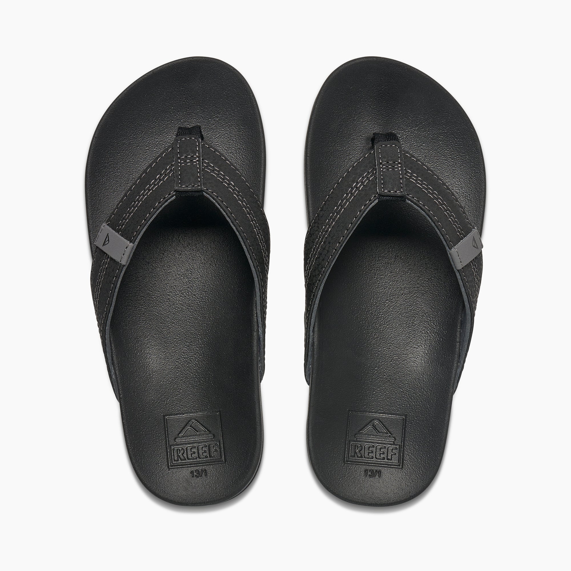 Reef Kids Cushion Phantom Boys Sandal Black 13 C