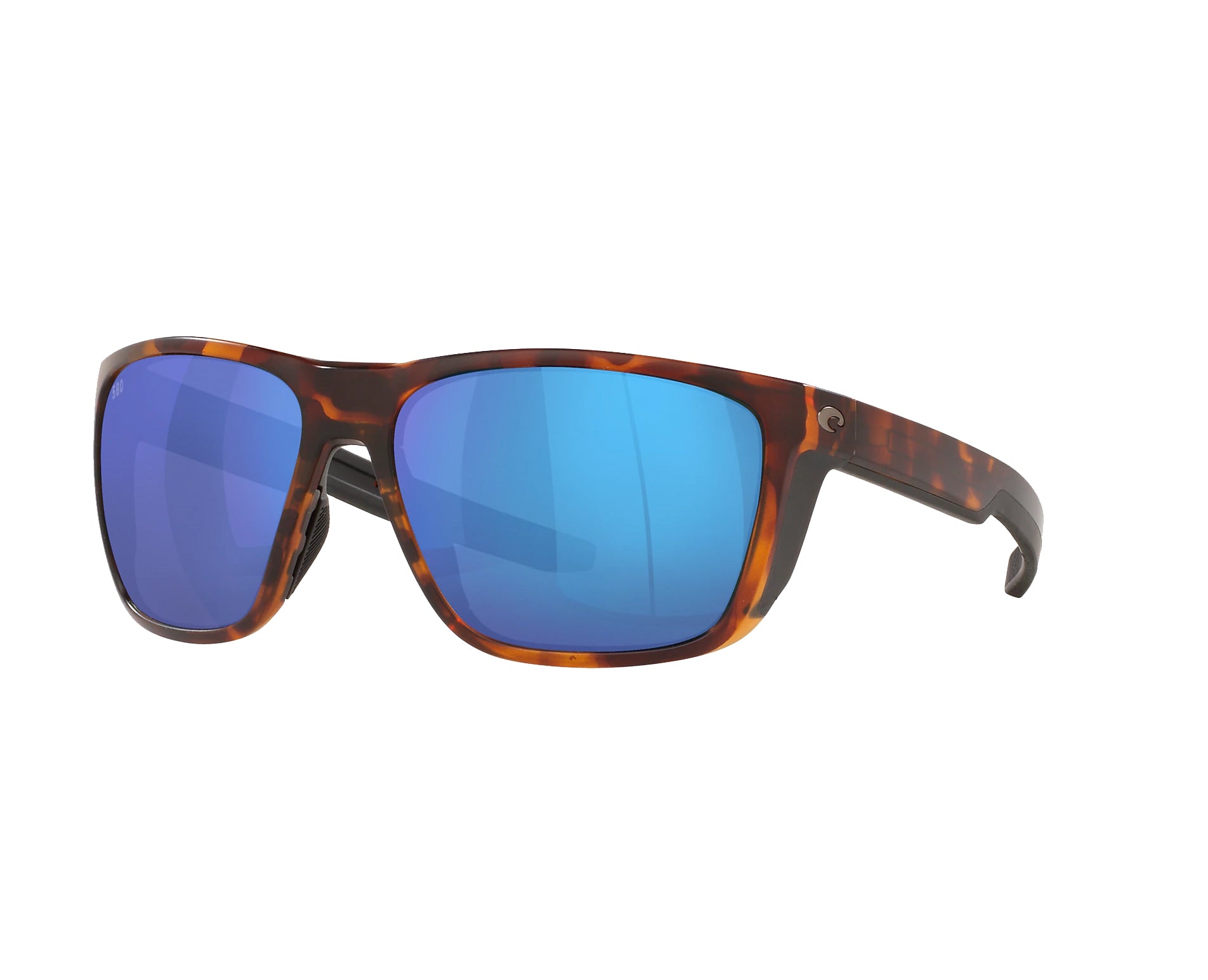 Costa Del Mar Ferg Polarized Sunglasses MatteTortoise BlueMirror 580G