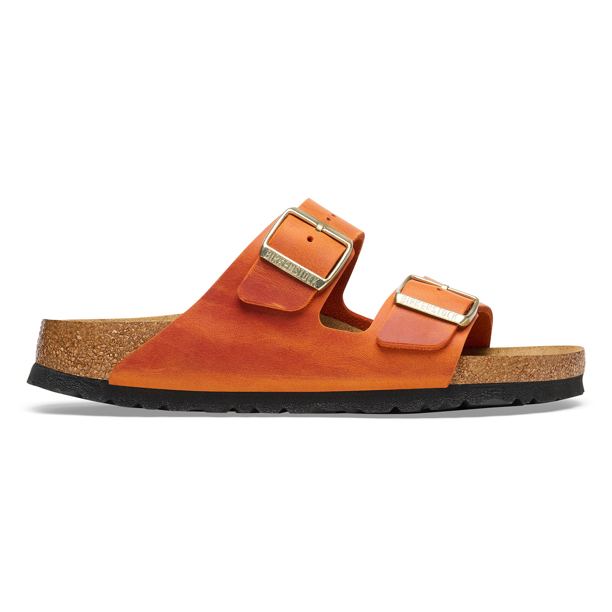 Birkenstock Arizona Womens Sandal Oiled Leather-Burnt Orange 7