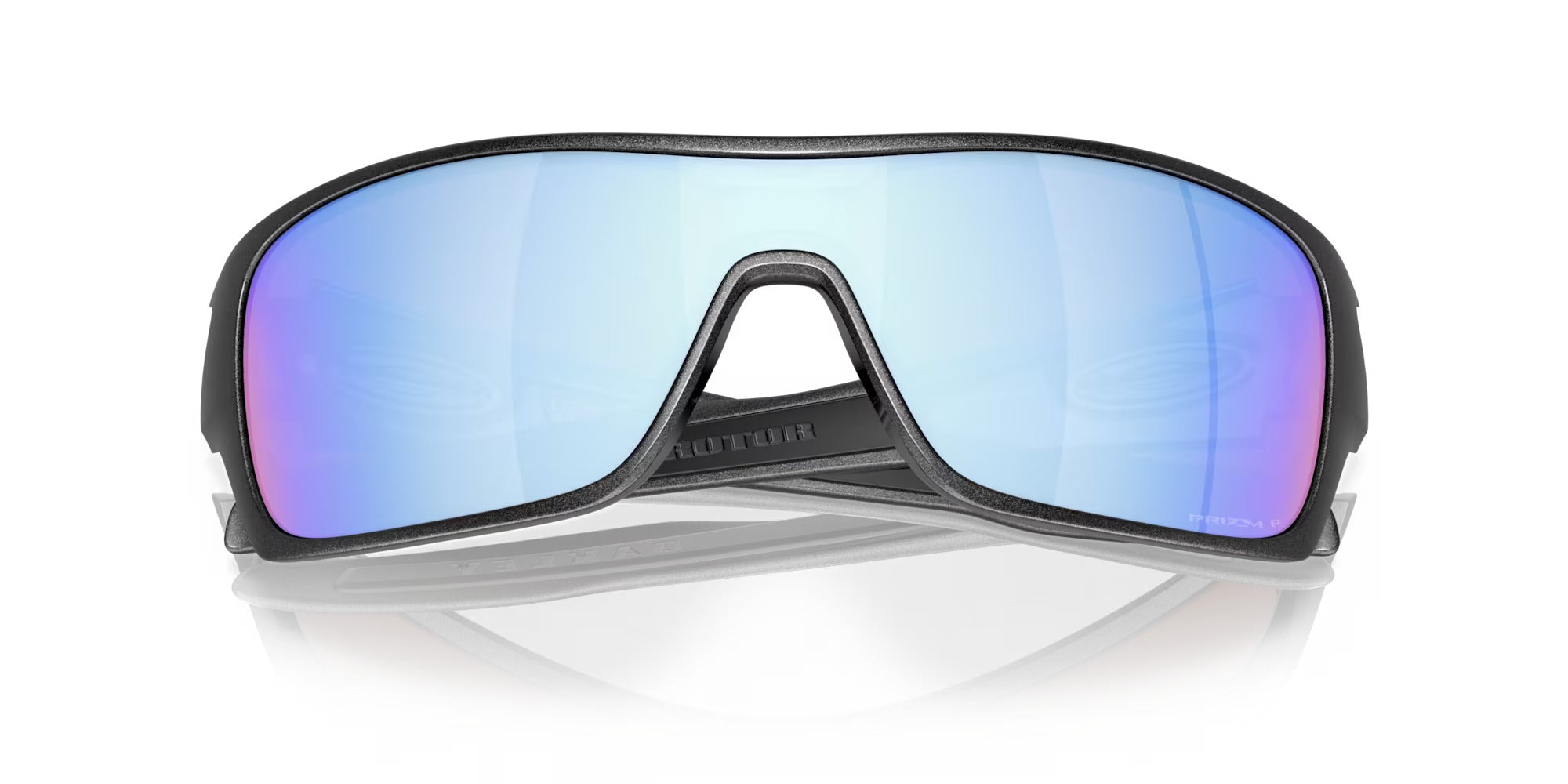 Oakley Turbine Rotor Polarized Sunglasses Steel PrizmDeepWaterPolar Square