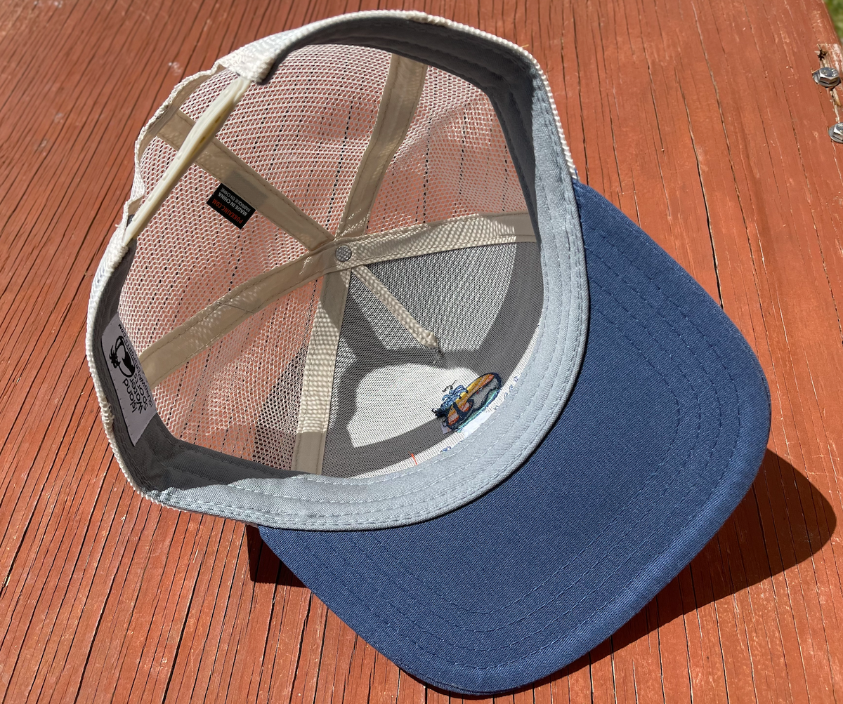 Island Water Sports Sunrise Palm Trucker Hat Quarry OS