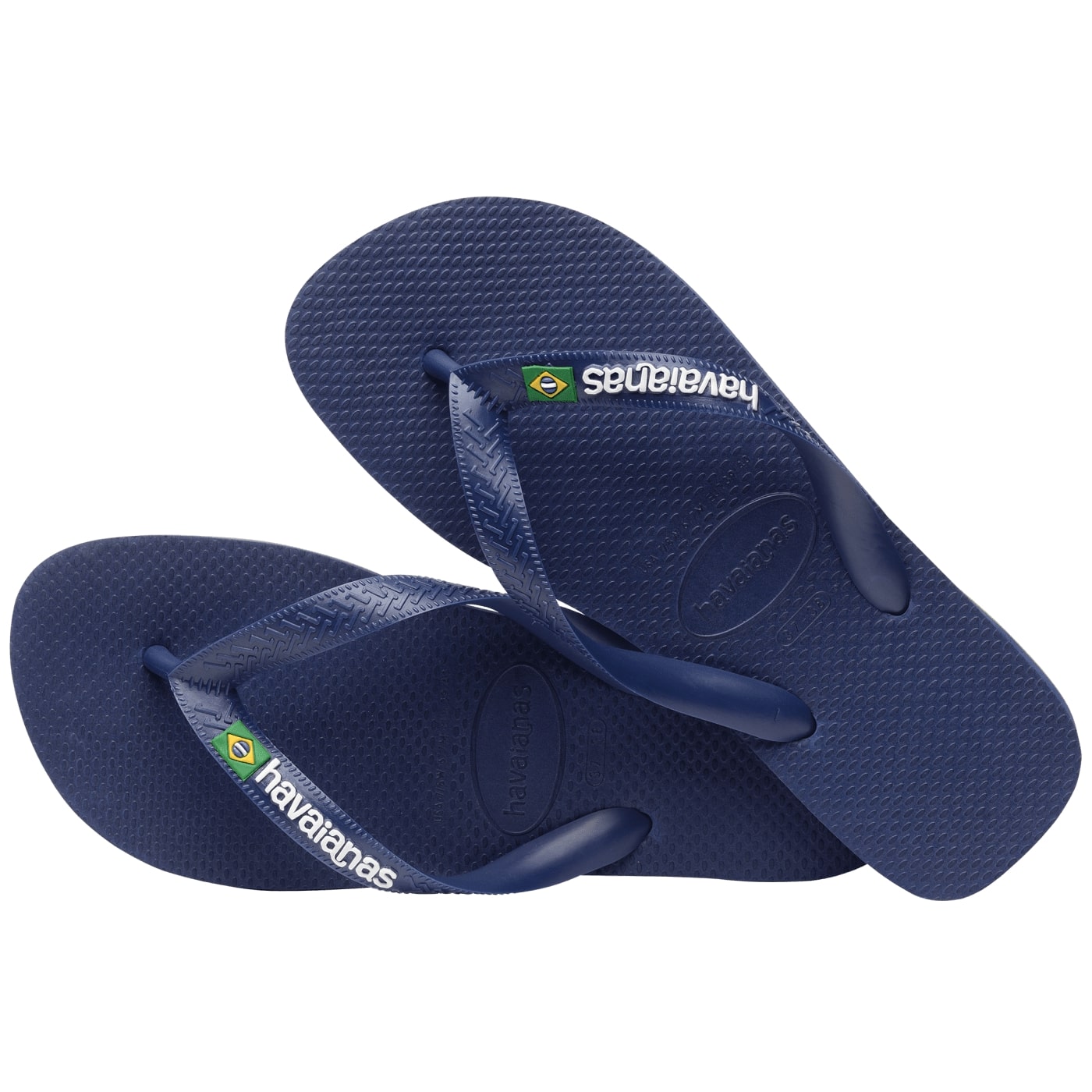 Havaianas Brazil Logo Boys Sandal 0555-Navy Blue 3 Y