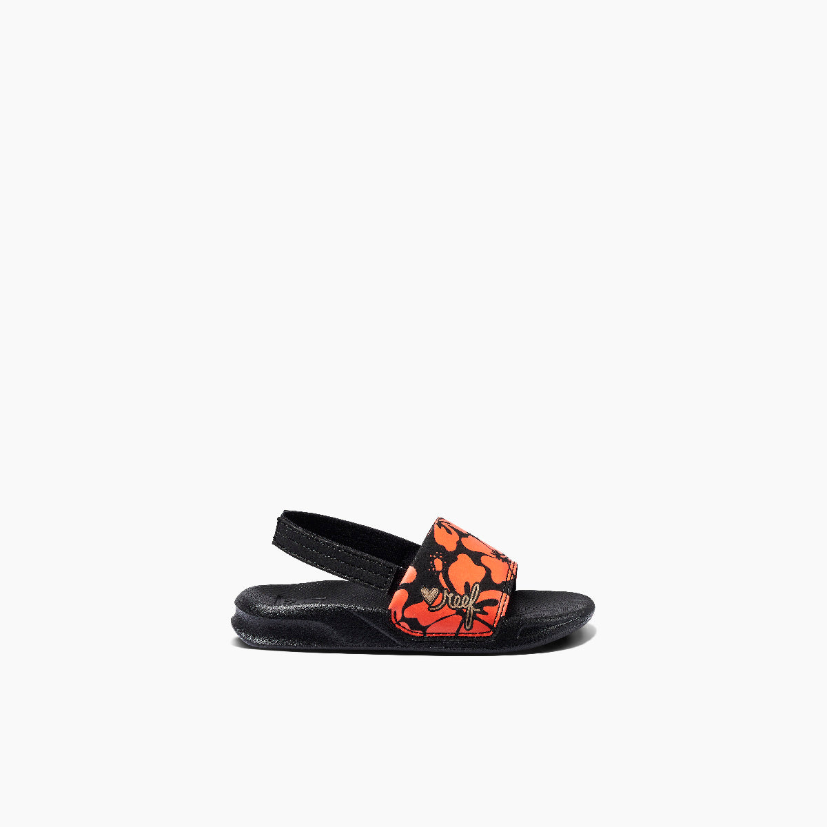 Reef Little One Slide Girls Sandal Hibiscus Coral 7 C