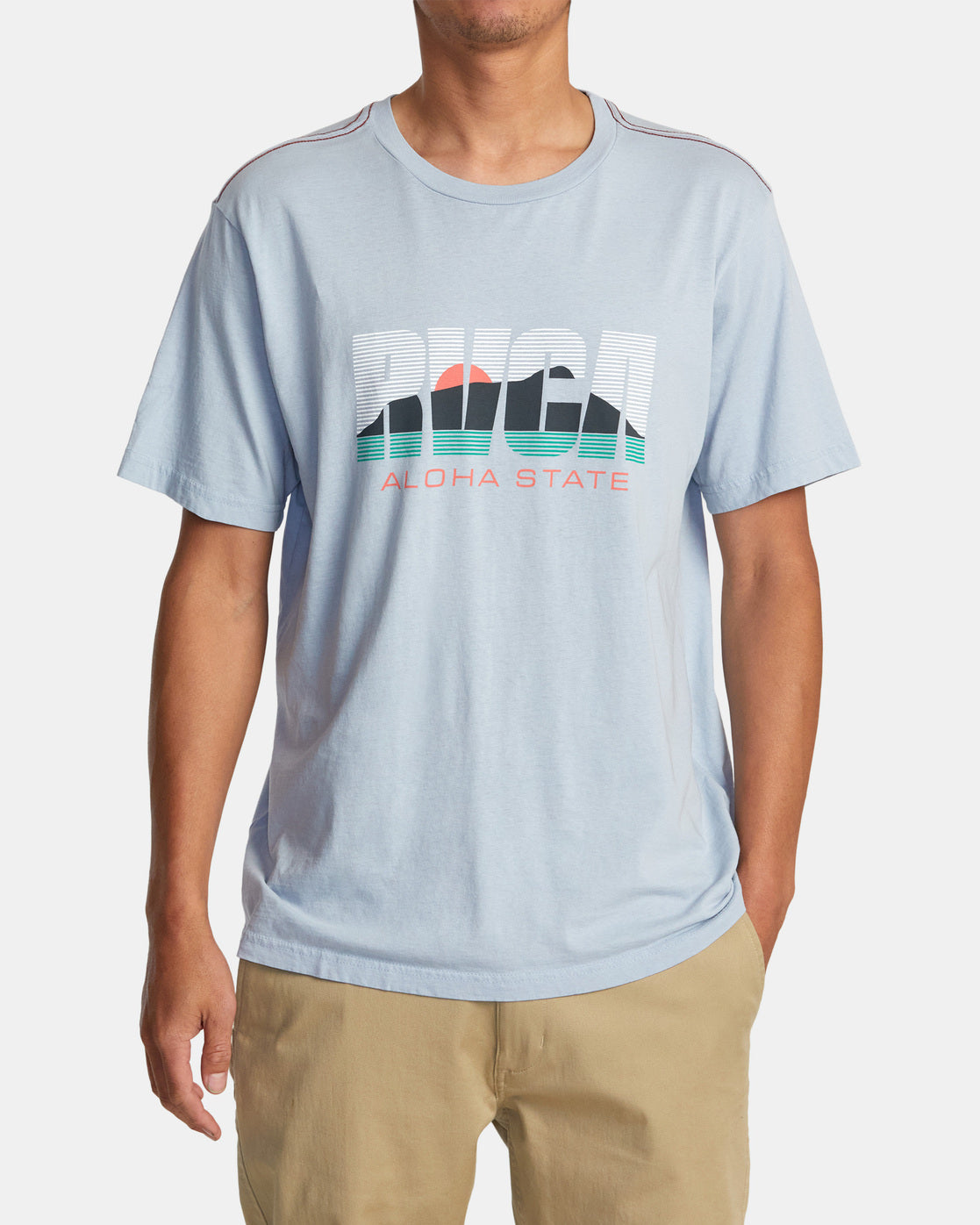 RVCA ALOHASTATE M TEES DJB-Deja Blue M