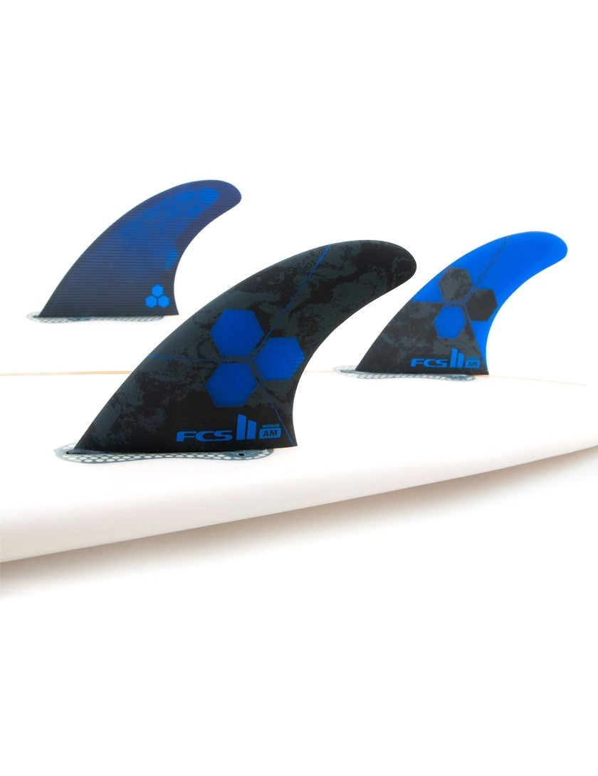 FCS 2 AM PC Tri-Quad Fin Set Cobalt M