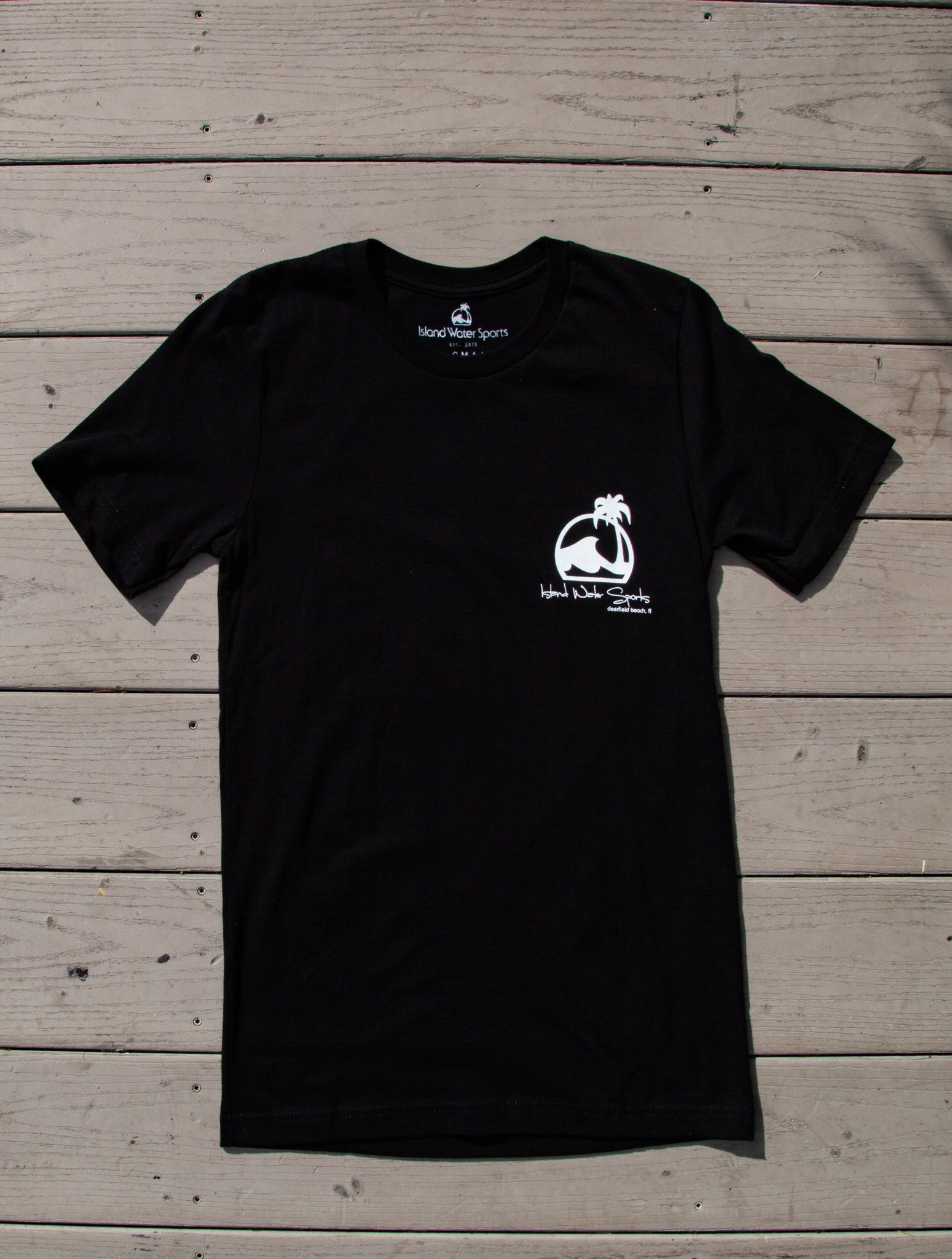 Island Water Sports Script Logo DFB S/S Tee Black/White L
