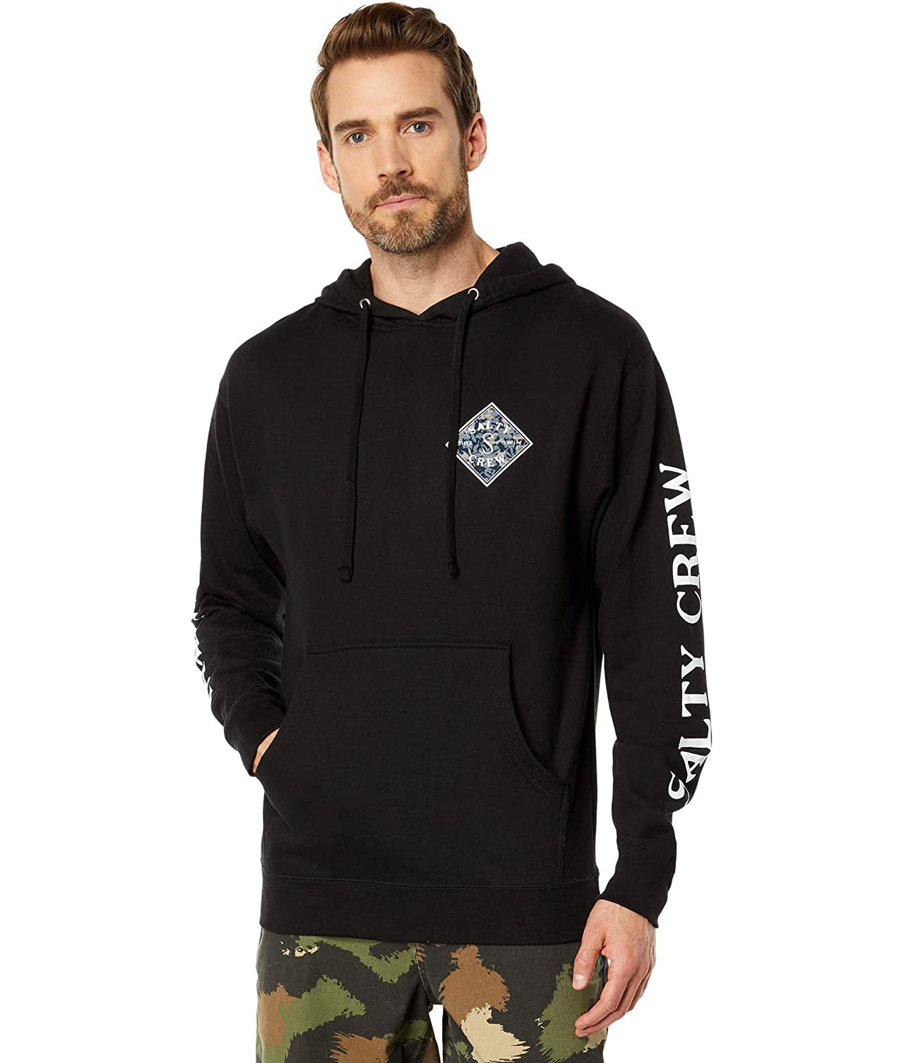 Salty Crew Tippet Tackle Hood Fleece Black XXXL