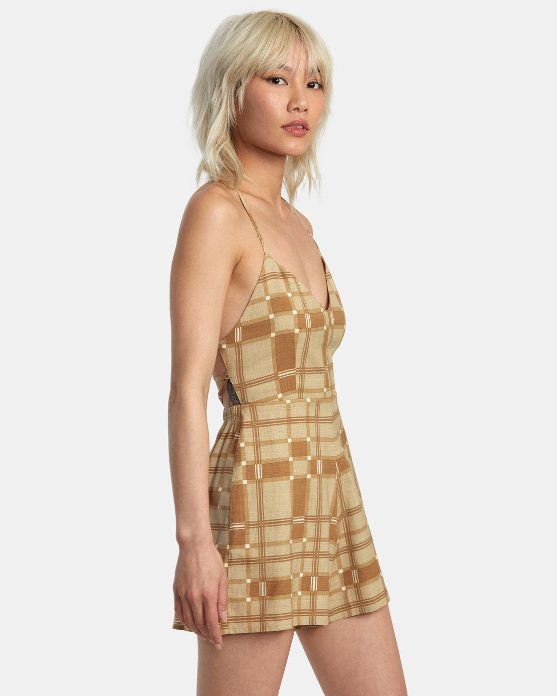RVCA Saturday Romper KHA-Khaki L