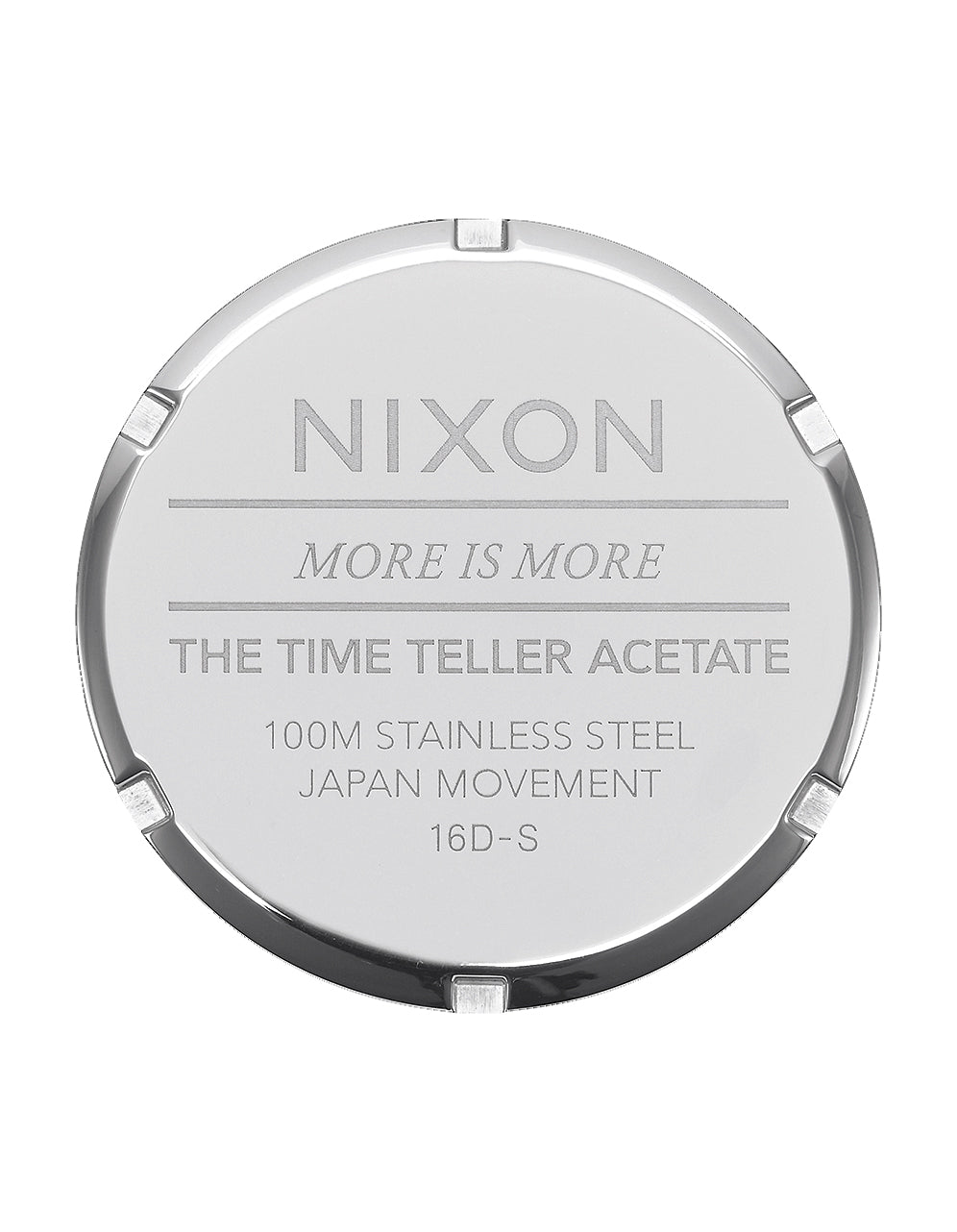 Nixon The Time Teller Acetate Watch Pink-Silver