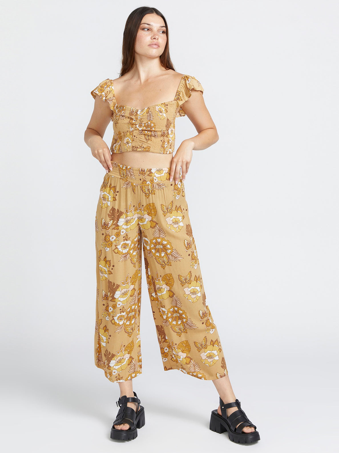 VOLCOM SUN KEEP CAMI TPC-TROPIC YELLOW S