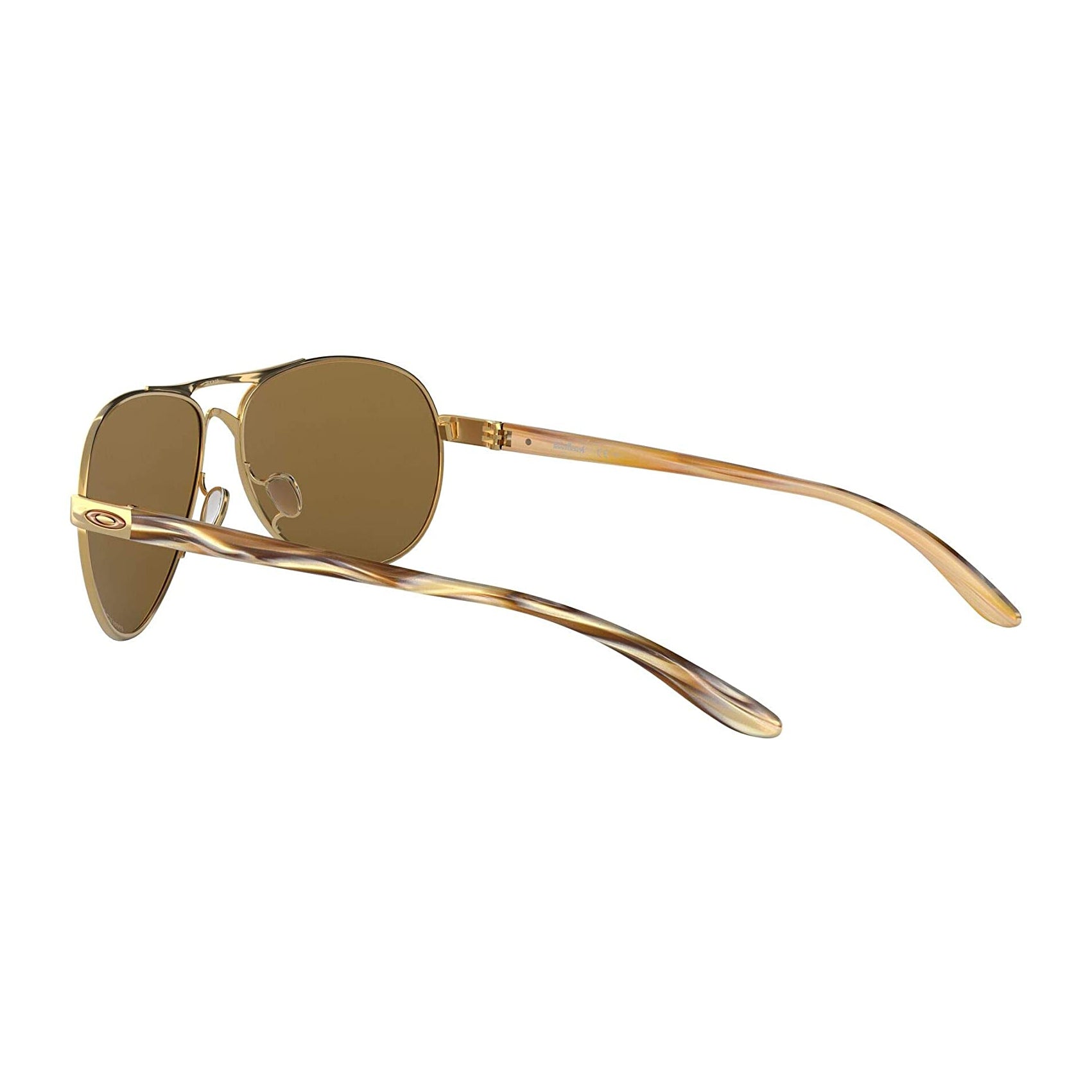 Oakley Feedback Polarized Sunglasses Polished Gold Prizm Rose Gold Aviator