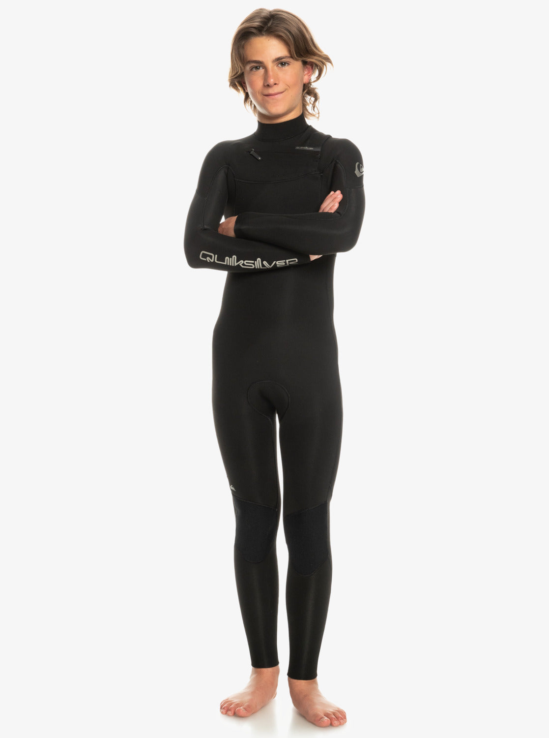 Quiksilver Everyday Sessions 3/2mm Chest Zip Boys Fullsuit KVD0-Black 16