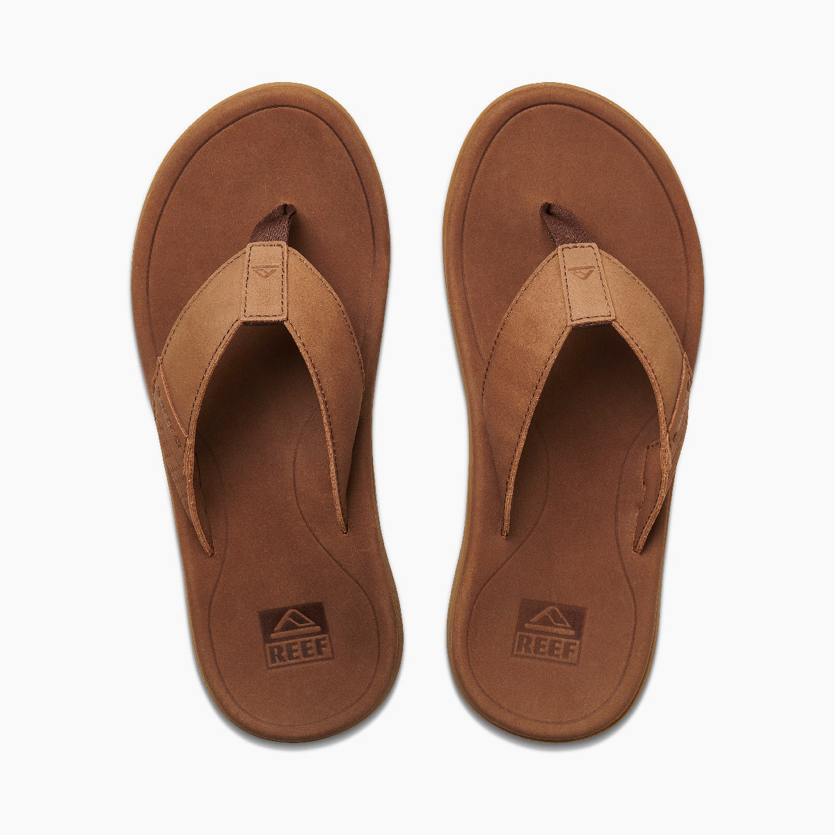 Reef Leather Santa Ana Mens Sandal Brown 10