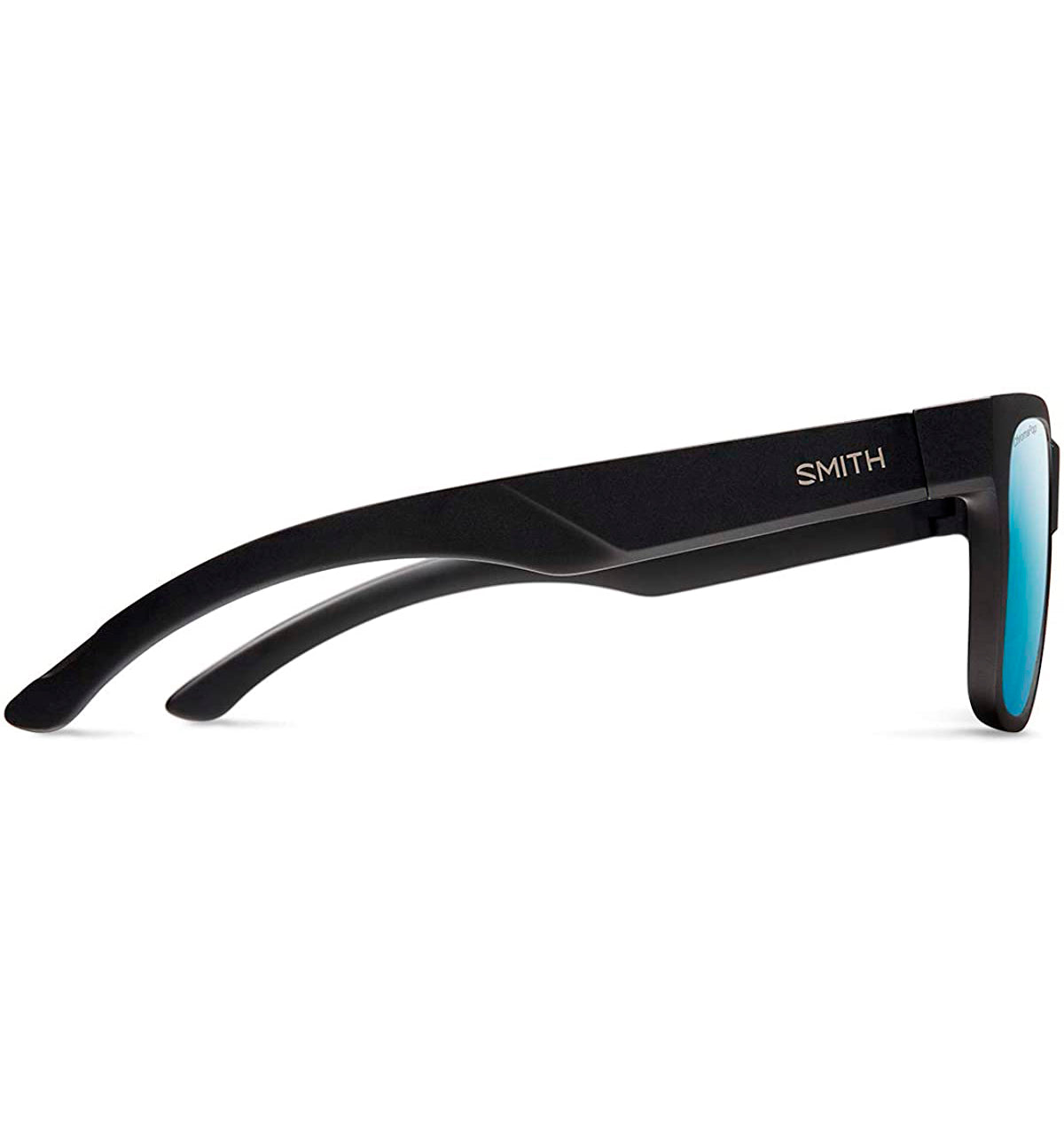 Smith Lowdown 2 Polarized Sunglasses Matte Black Blue Mirror Chromapop