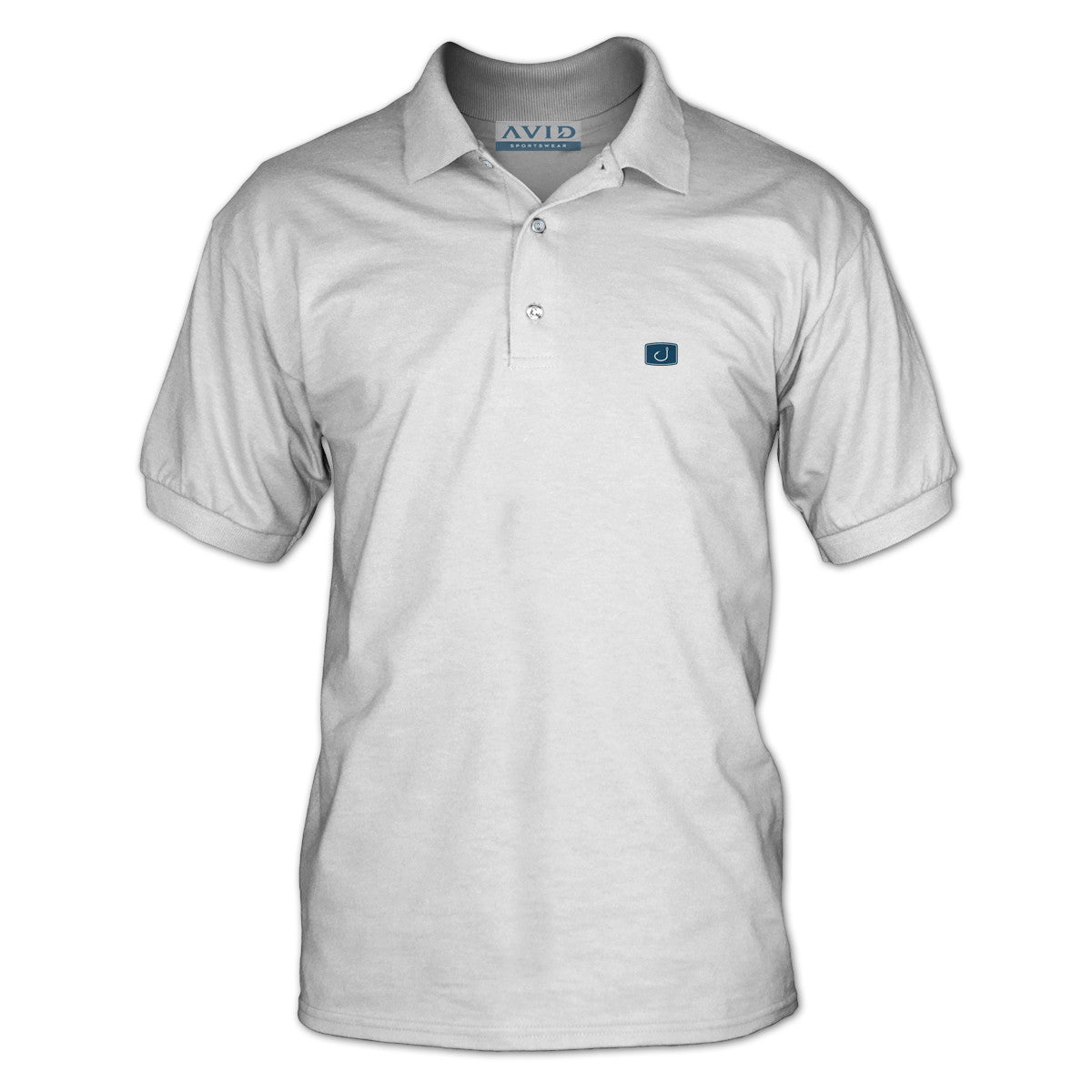 Avid Iconic Fishing Polo Shirt White XL