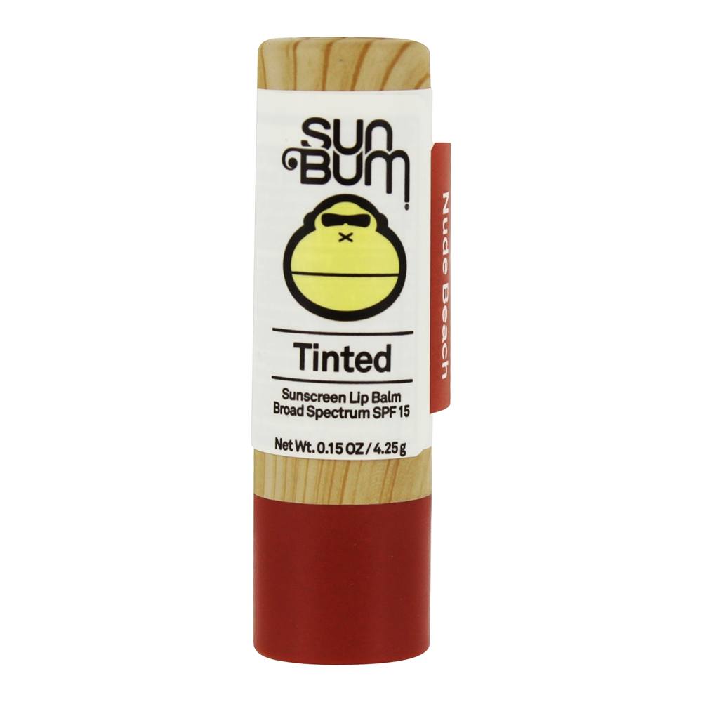 Sun Bum Tinted Sunscreen SPF15 Lip Balm Nude Beach 0.15