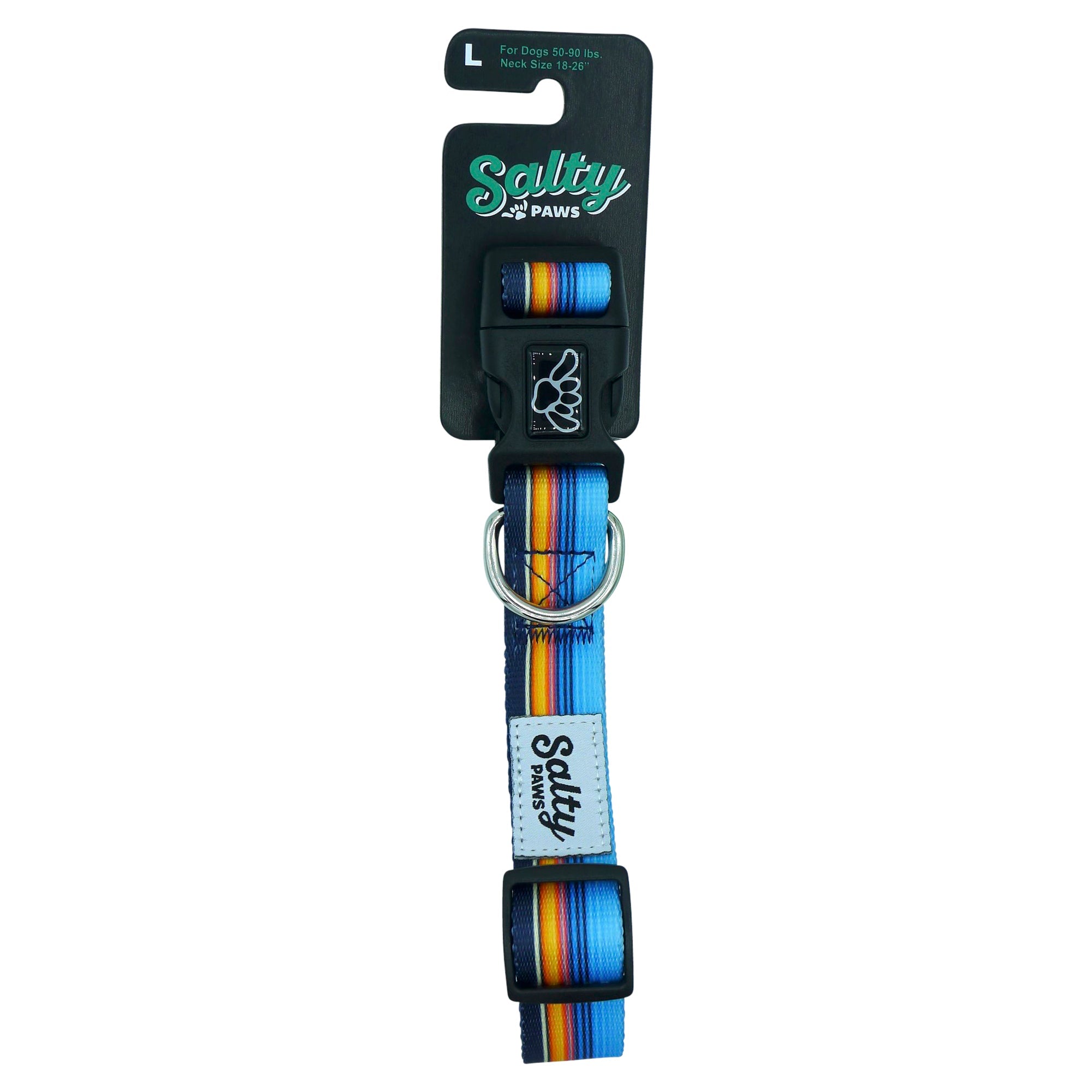 Salty Paws Surfing Dog Collar | Designs for Beach Dogs, Floral, Fishing, Surfing, Hawaiian, SurfStripe S