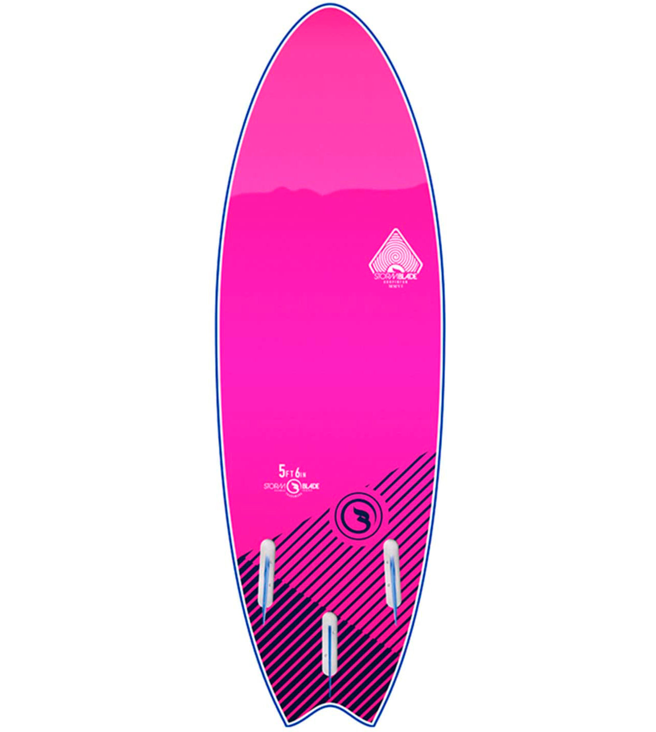 Storm Blade Swallow Tail Surfboard Navy 5ft6in