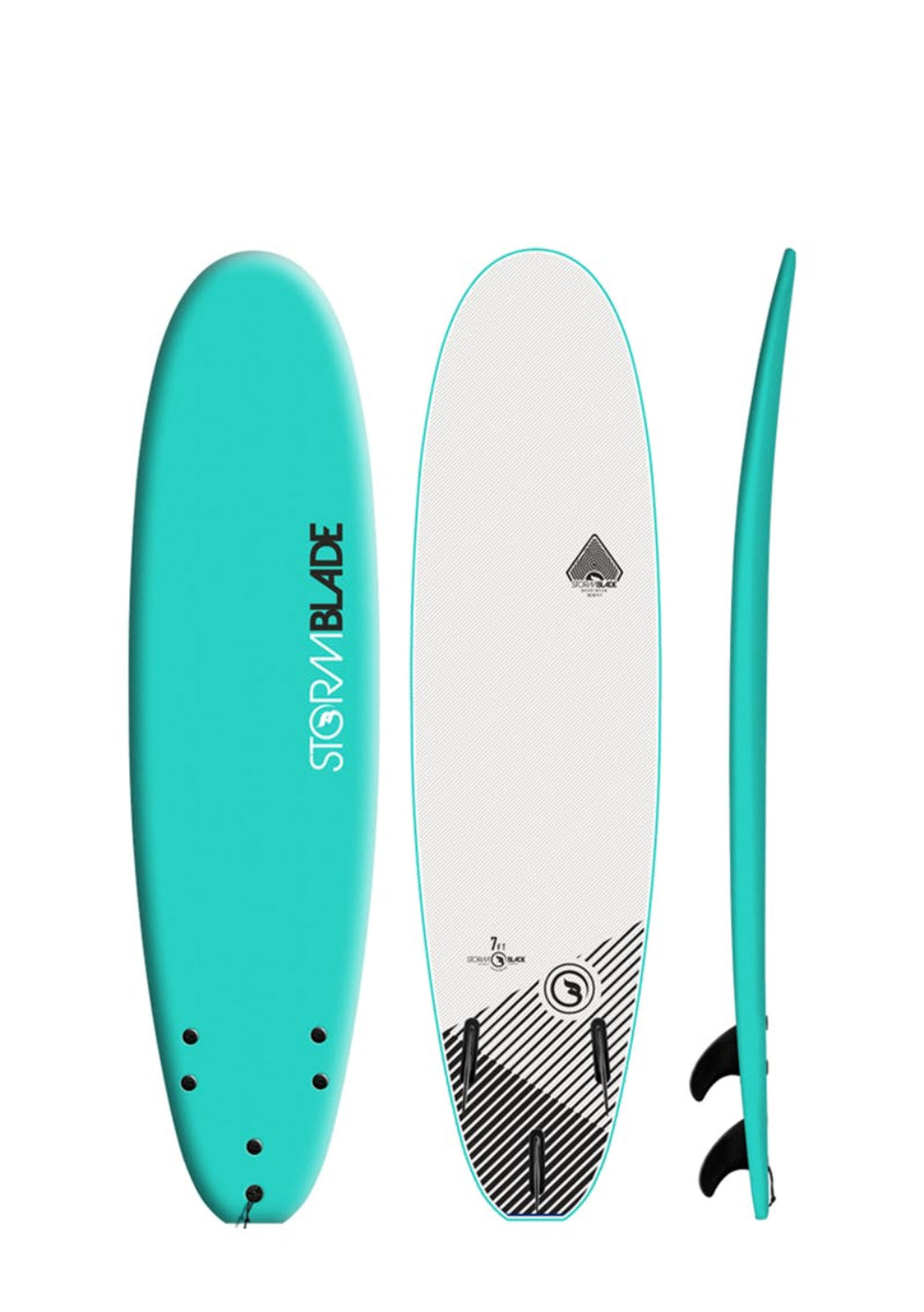 Storm Blade Classic Surfboard Turquoise 7ft0in