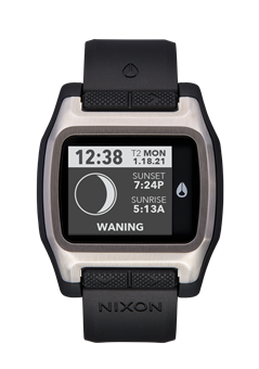 Nixon The High Tide Watch 625-Silver-Black
