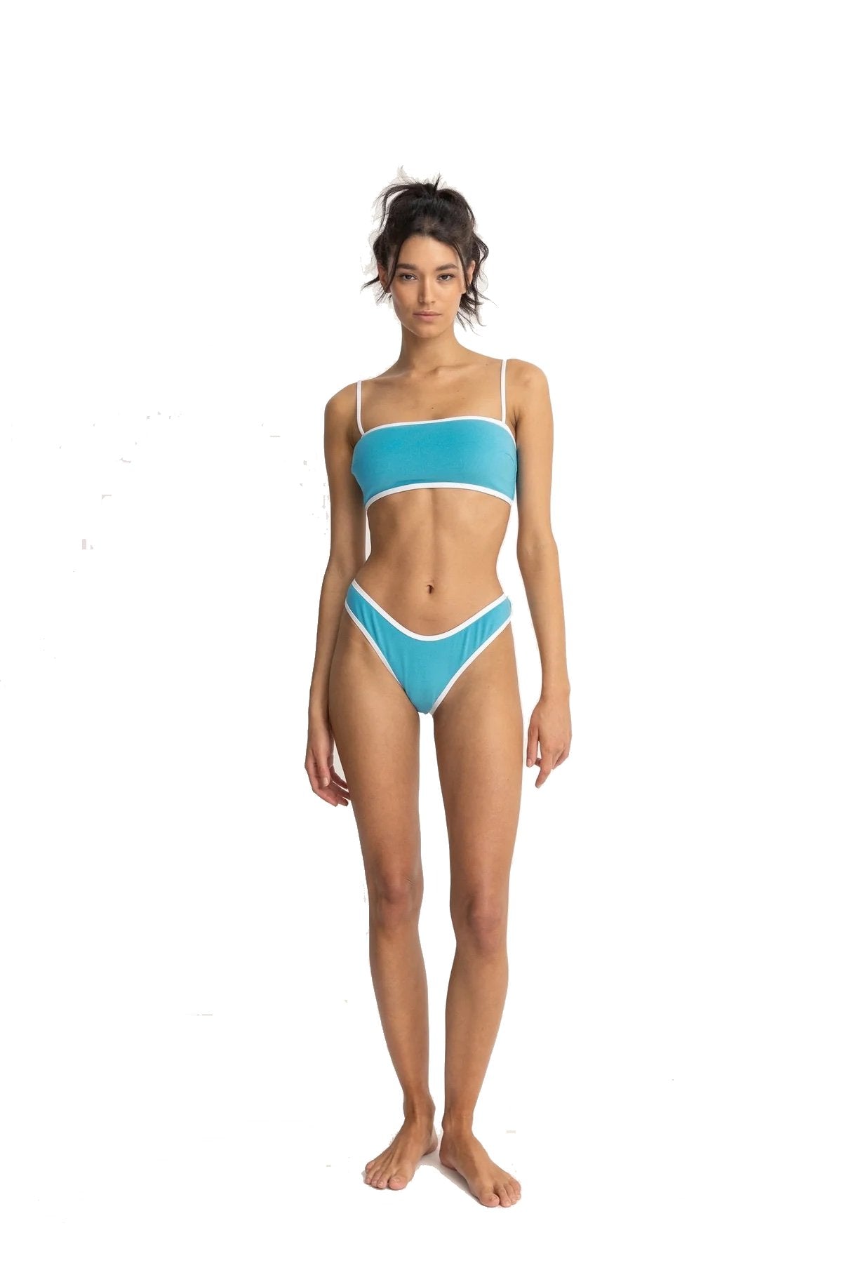 Rhythm Terry High Cut Bikini Bottom CAR M