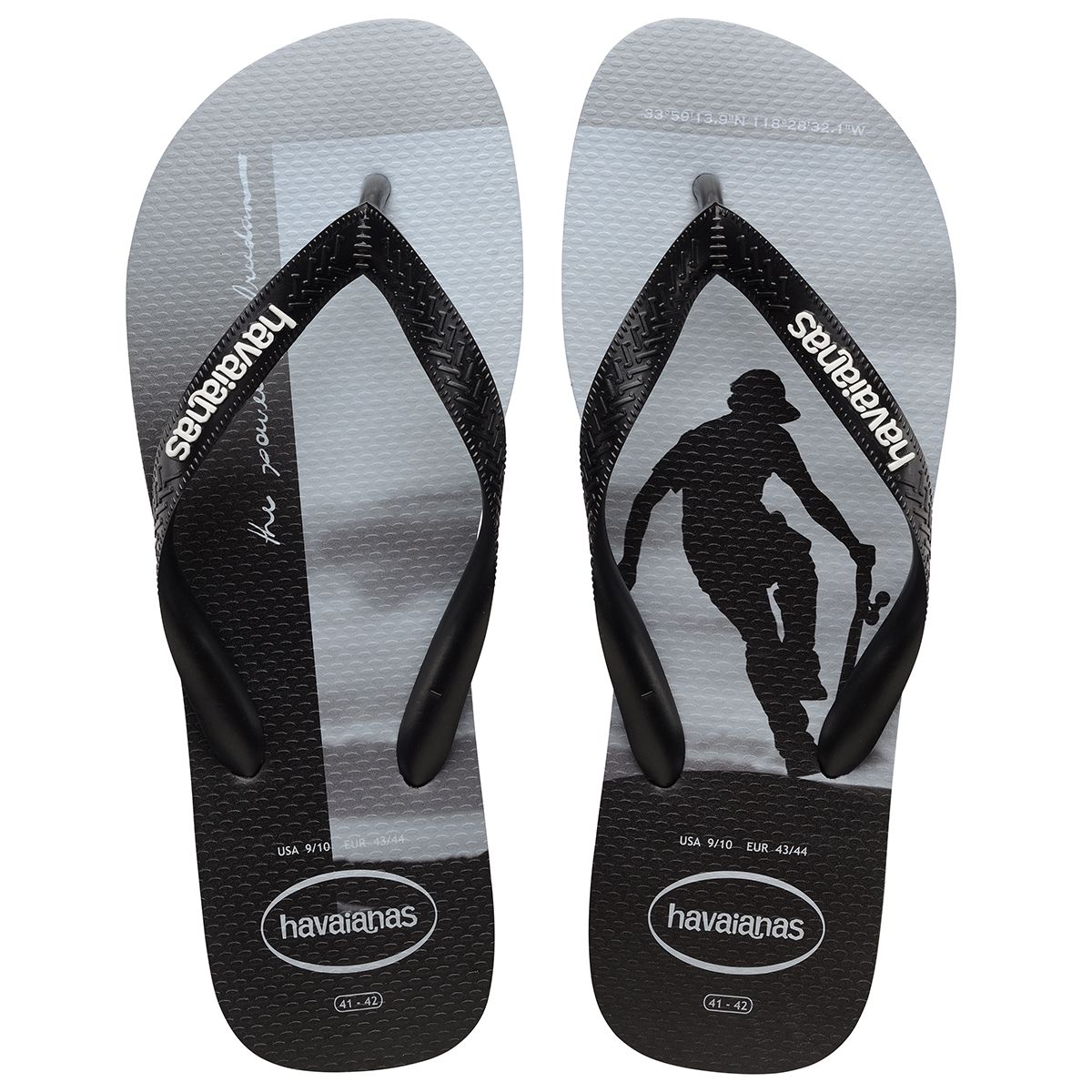 Havaianas Hype Mens Sandal 0281-Black-Black-White-White 11