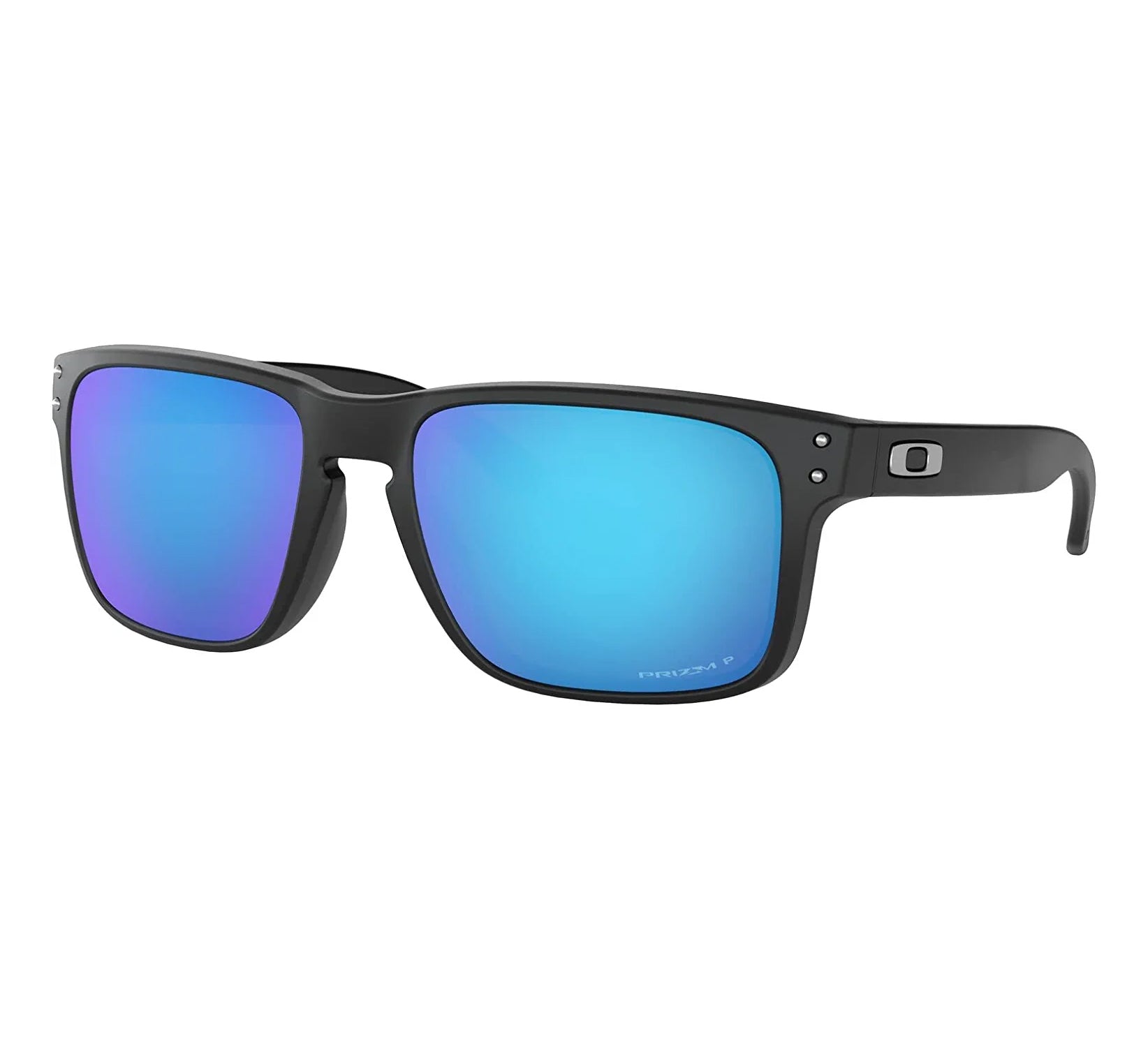Oakley Holbrook Polarized Sunglasses MatteBlack PrizmSapphire Square
